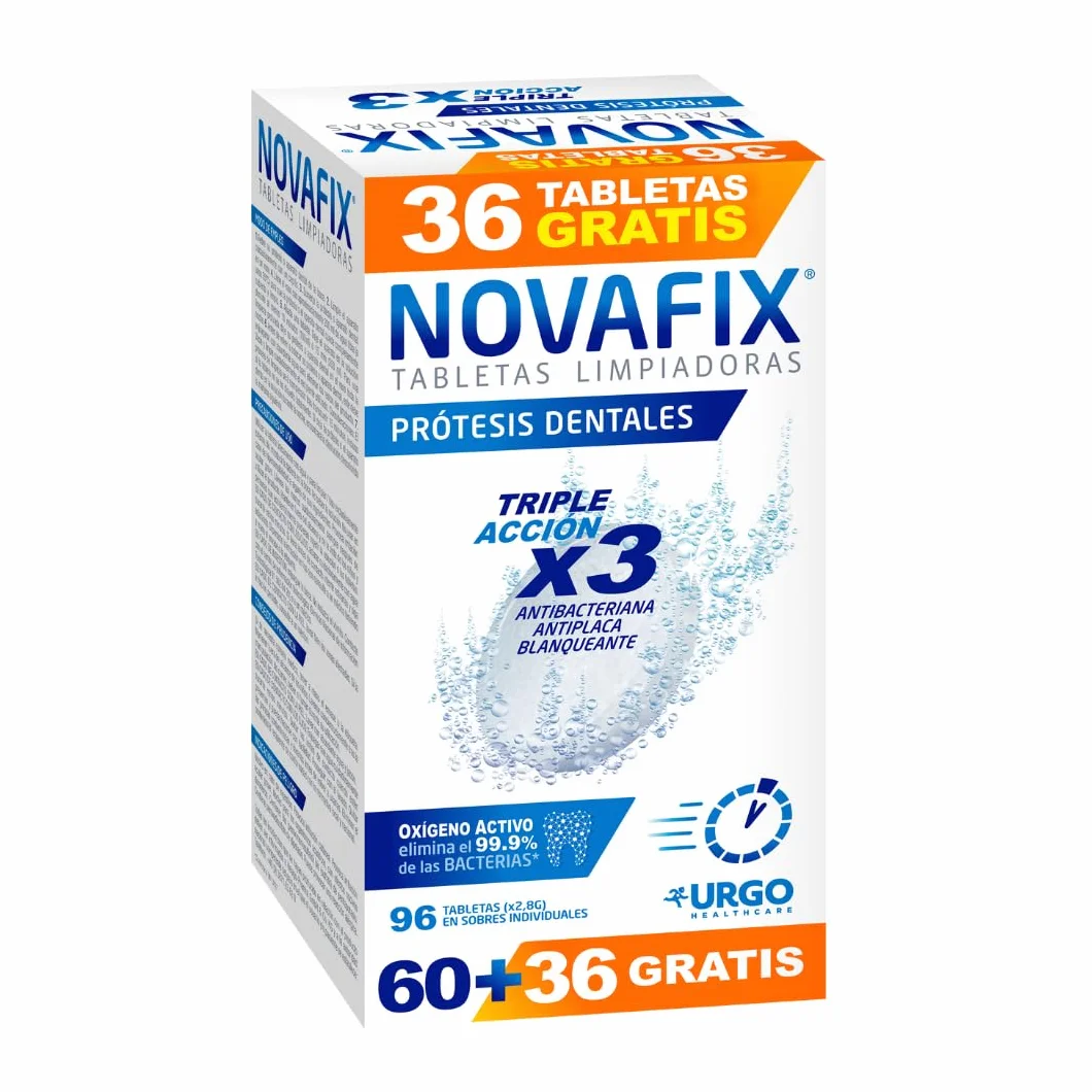 Novafix - Tabletki do czyszczenia Triple Action - Do protez dentystycznych