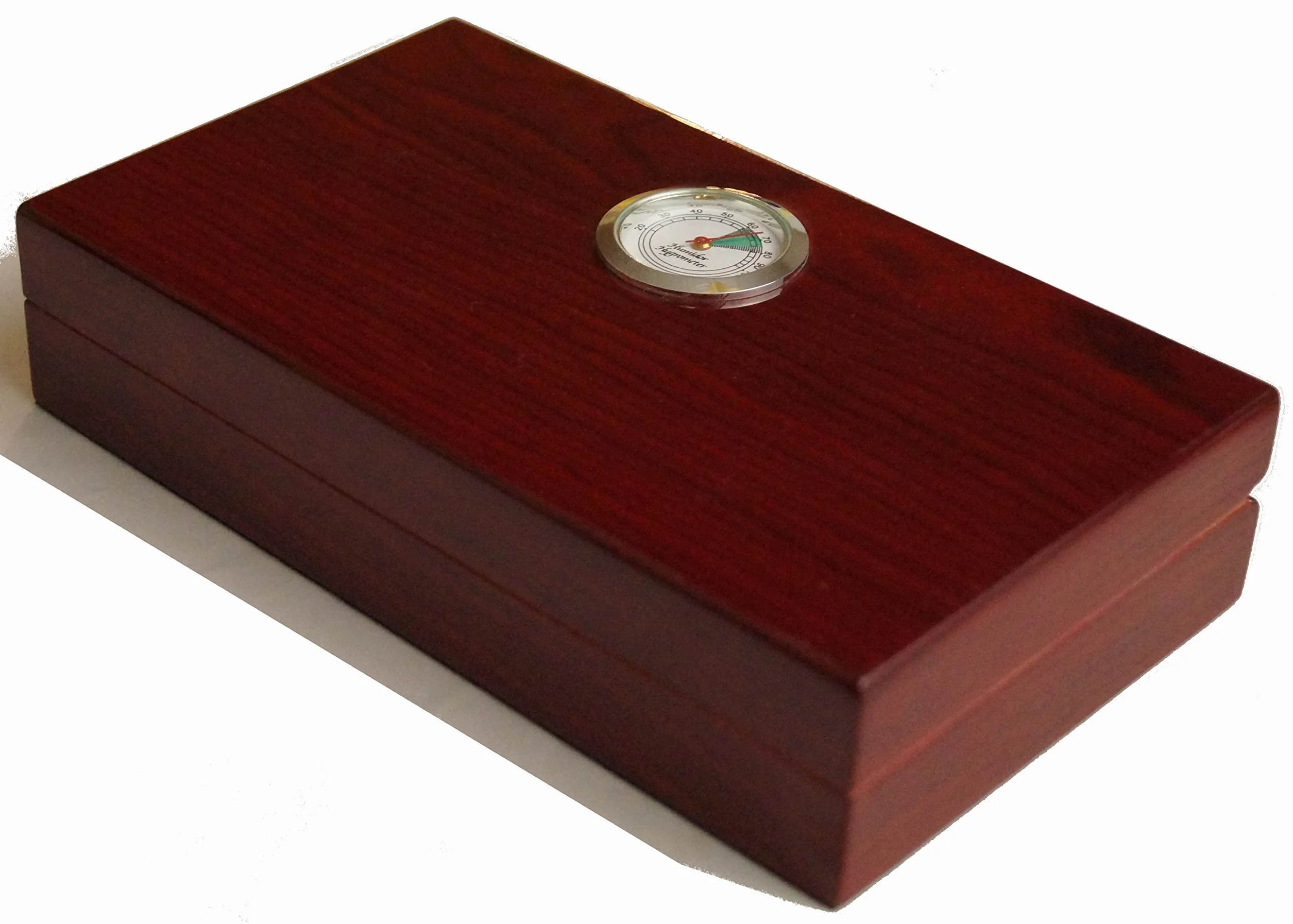 GERMANUS Mini humidor do cygar na podróż, kanapę lub taras w kolorze brązowym z drewnem cedrowym