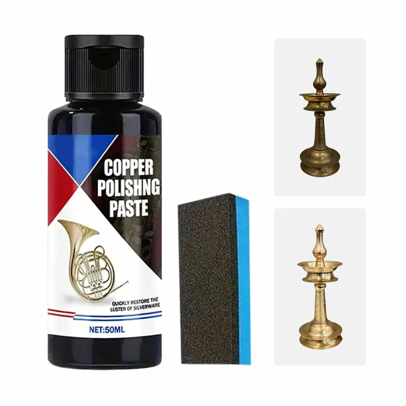Środek czyszczący do mosiądzu i miedzi 50 ml do stali nierdzewnej aluminium chromowanych
