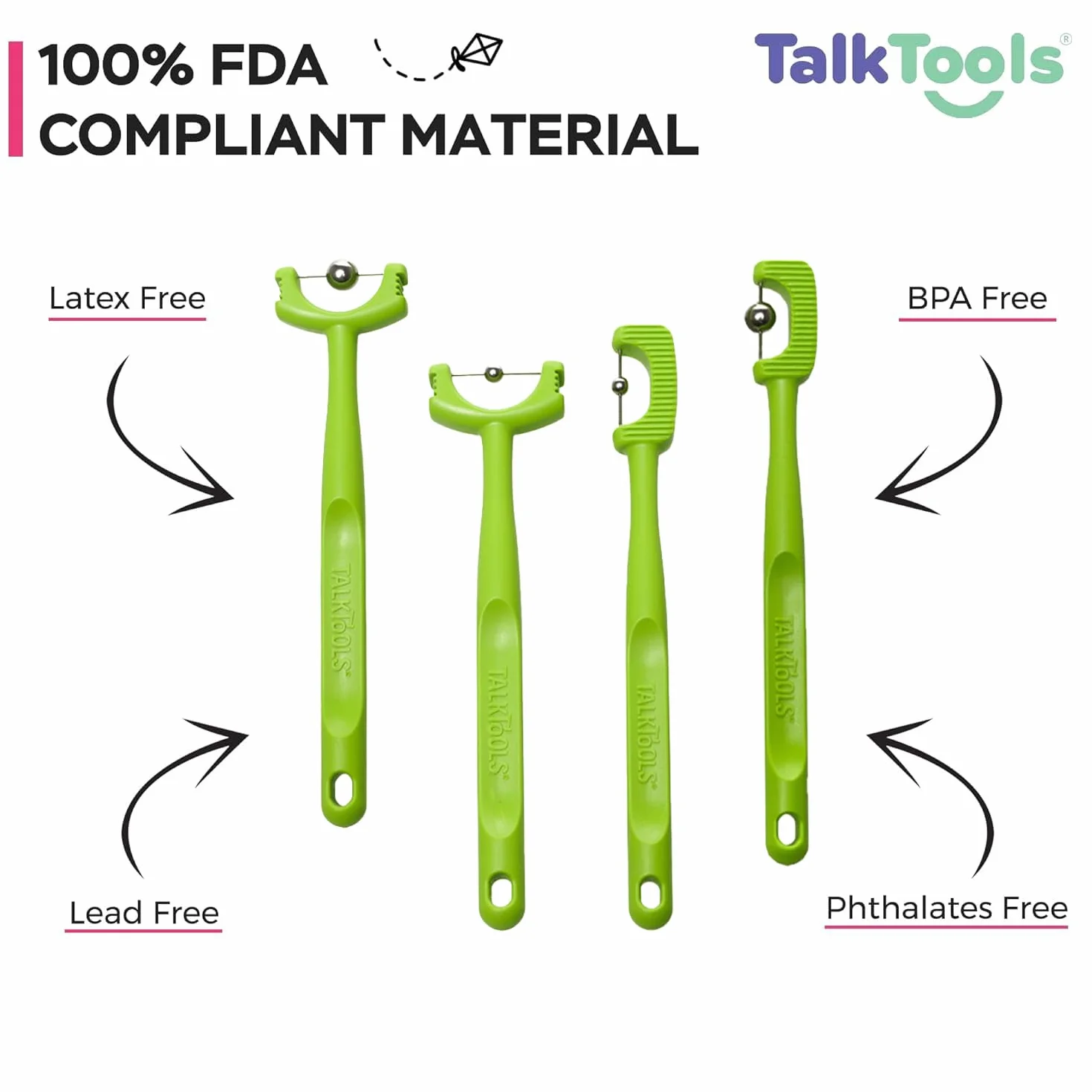 TalkTools Tongue Tip Lateralization & Elevation Tools - zestaw 2 narzędzi do terapii mowy