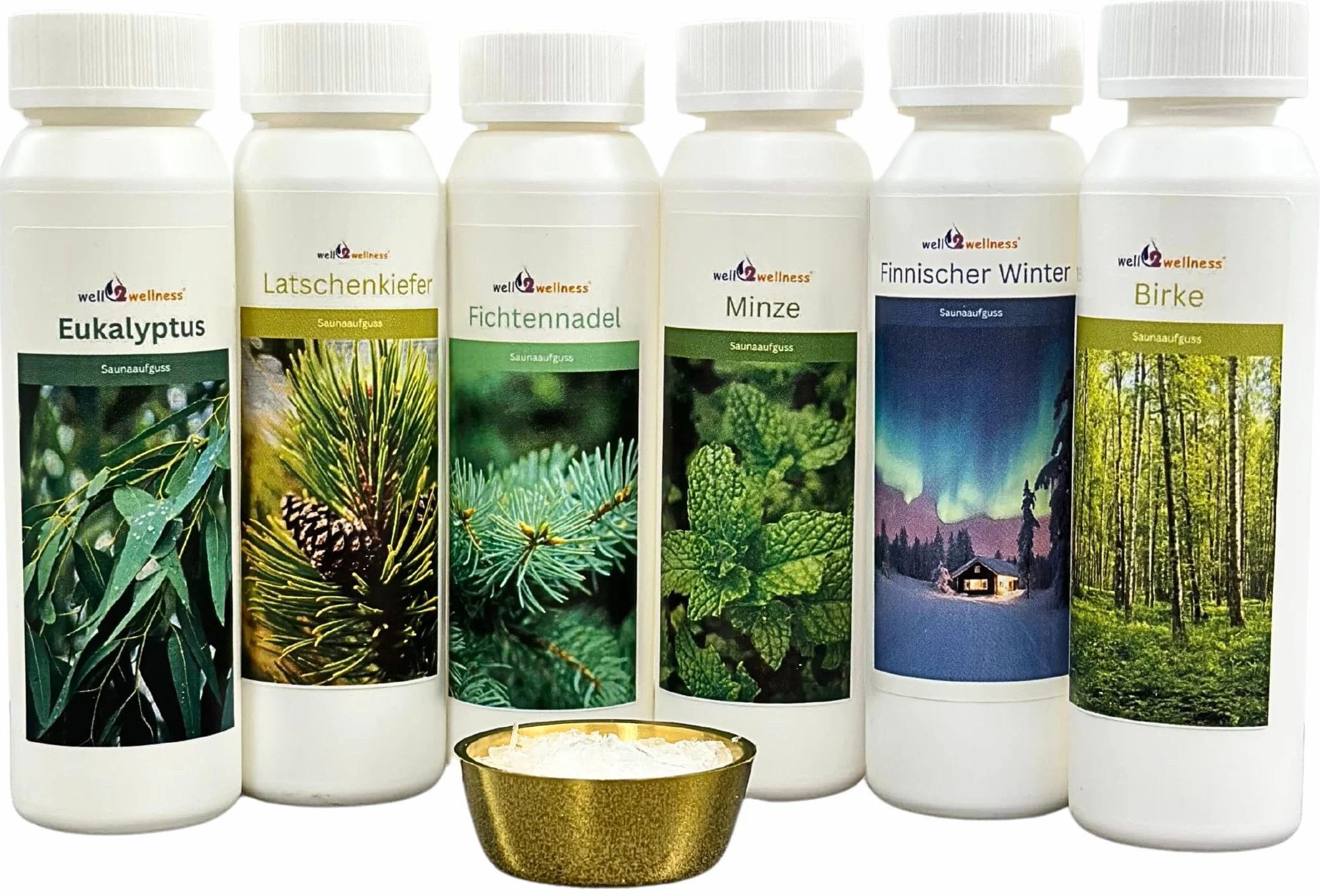 Zestaw do napompowywania do sauny "Klasyk" 6 x 125 ml + gratis 10 g mentolowych kryształków
