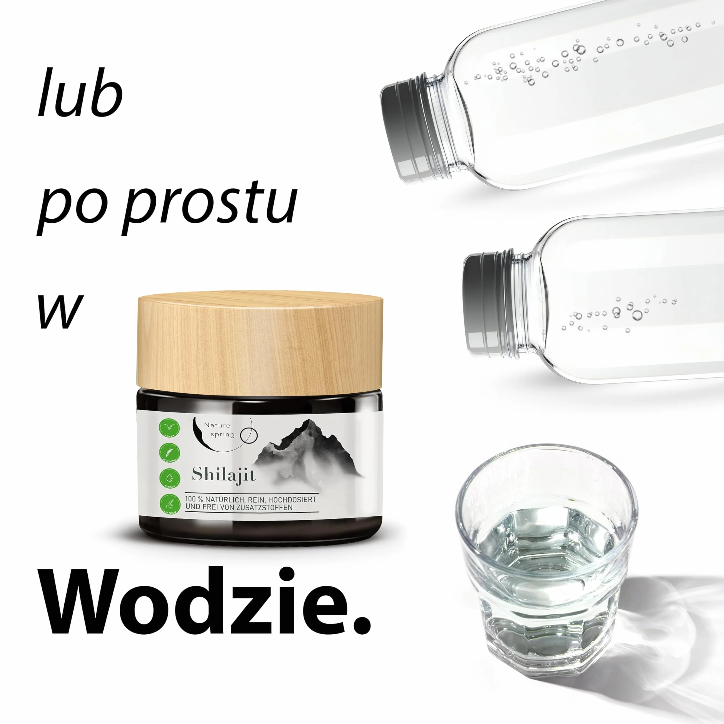 Mumijo Shilajit Żywica w Szkło z Kwasem Fulwowym i Humusowym Wspomaga System Immunologiczny