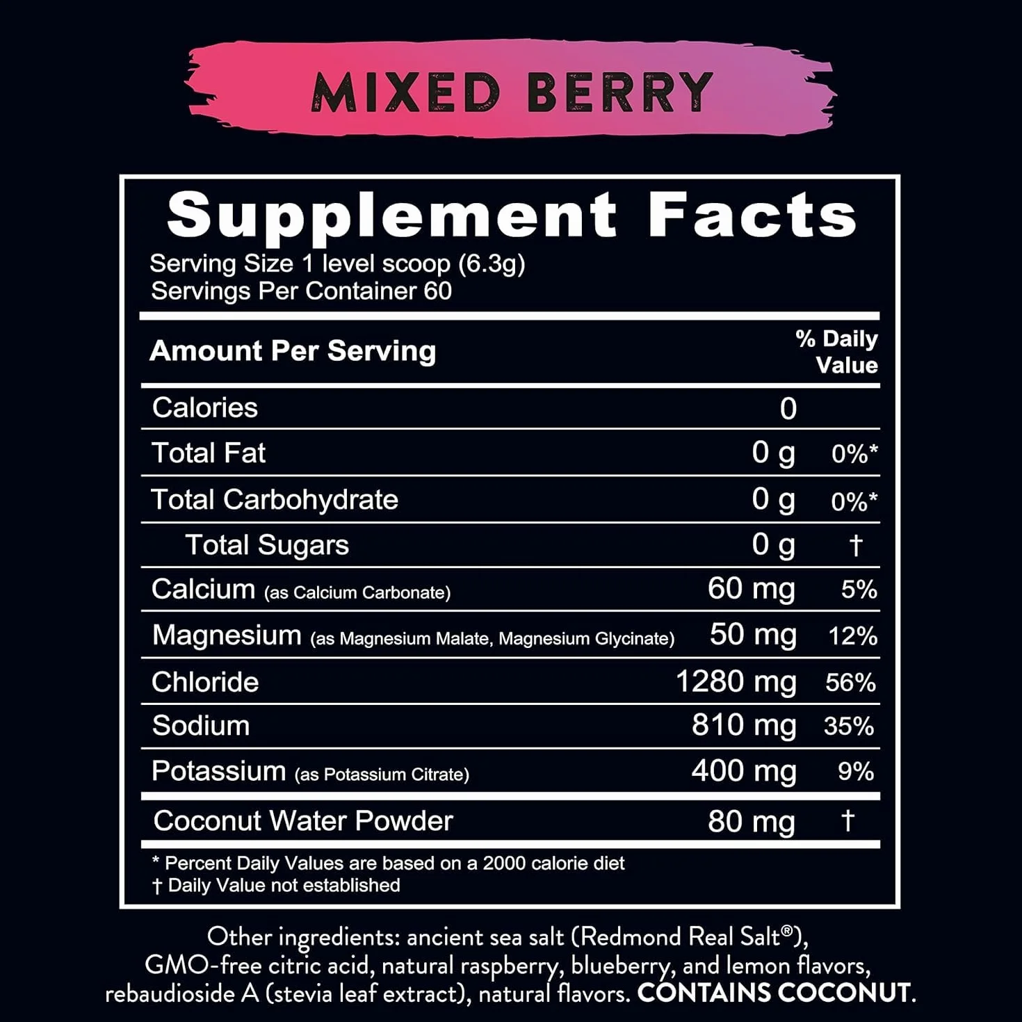 REDMOND Re-Lyte HYDRATION Drink Mix Berry LARGE, puszka 380 g