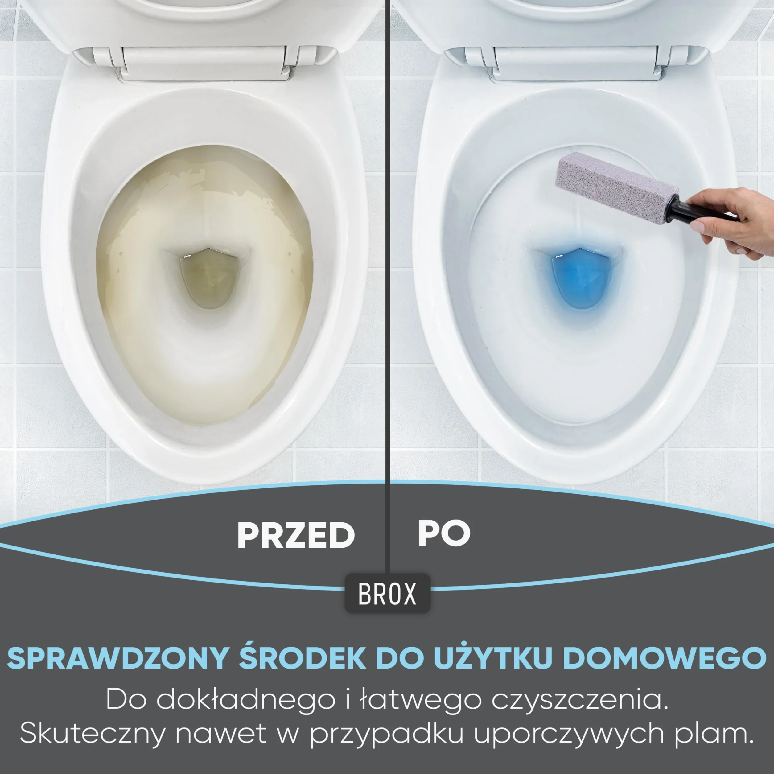 BROX Bimsstein WC 3 sztuki – Środek do czyszczenia toalet z kamienia pumeksowego