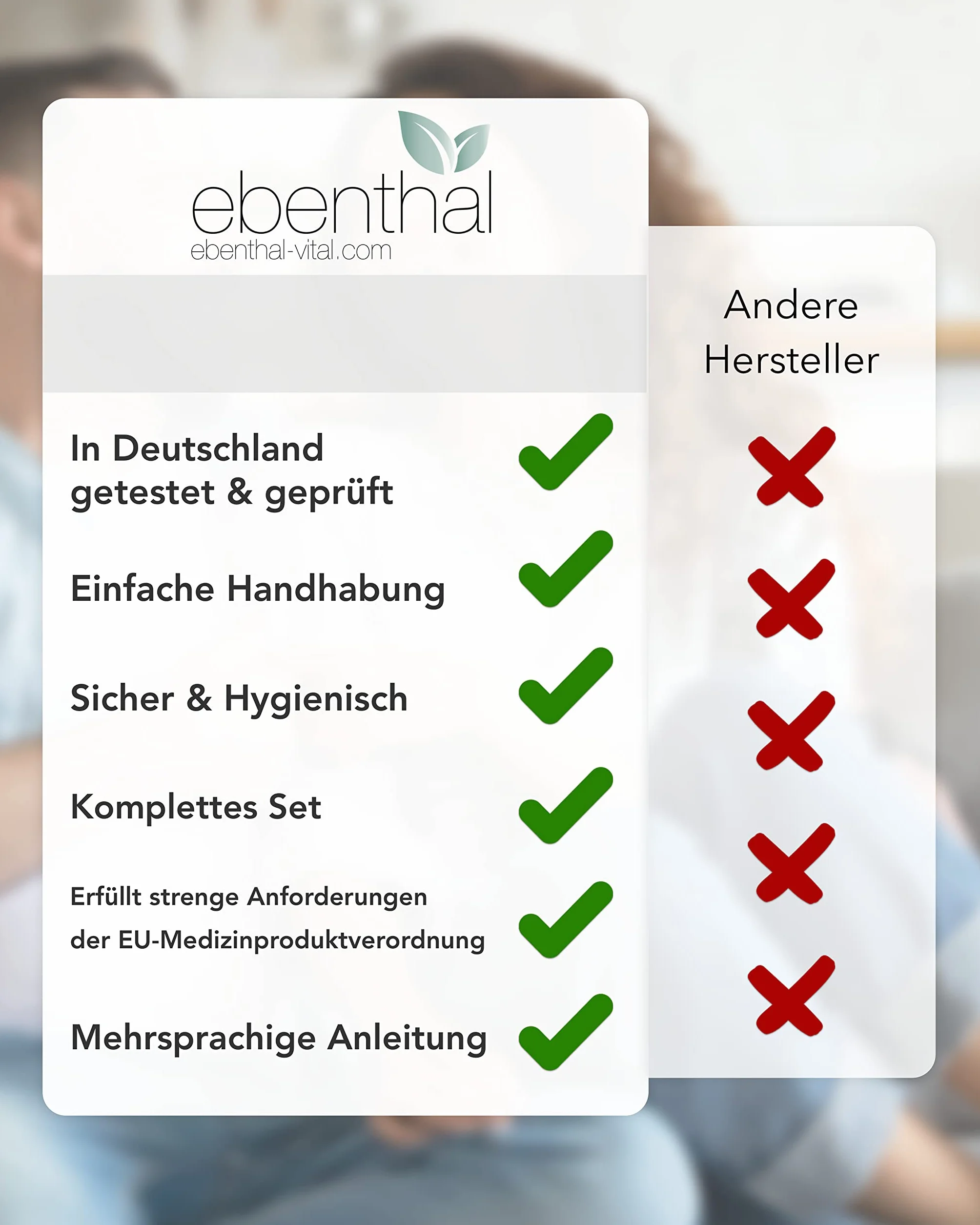EBENTHAL-VITAL Lewatywa jelitowa z workiem silikonowym i wężem 2 m – irygator do czyszczenia jelit, nie zawiera BPA, płukanie jelit oraz prysznic intymny, zestaw do czyszczenia jelit, 2 l