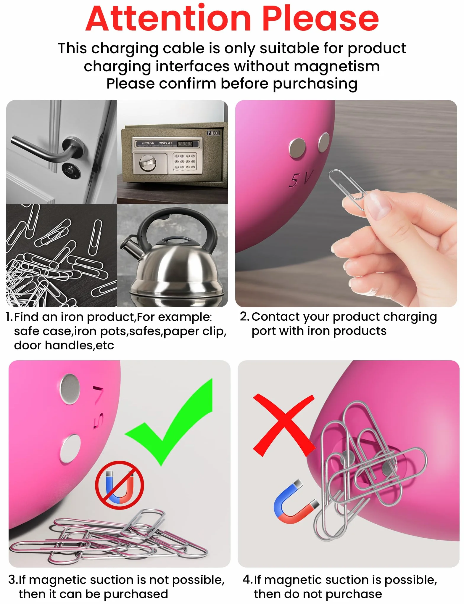Magnetyczna ładowarka USB DC kabel do ładowania 80 cm elektryczna szczoteczka do zębów magnetyczny zamiennik kabla do ładowania - 7 mm