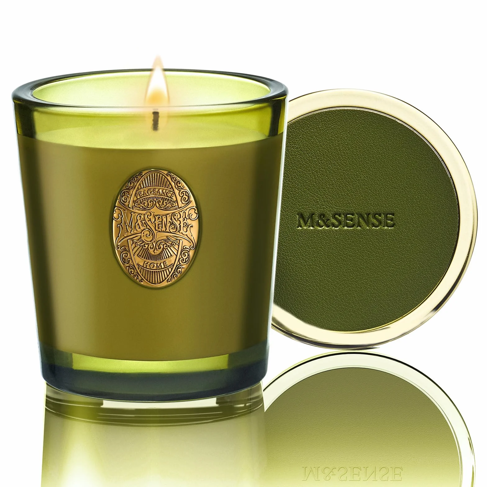 M&SENSE Świece zapachowe, prezenty dla kobiet, świeca jaśminowa, 260 g, długie palenie do 50 godzin, świece do aromaterapii, prezenty na walentynki, rocznicę, urodziny, Dzień Matki