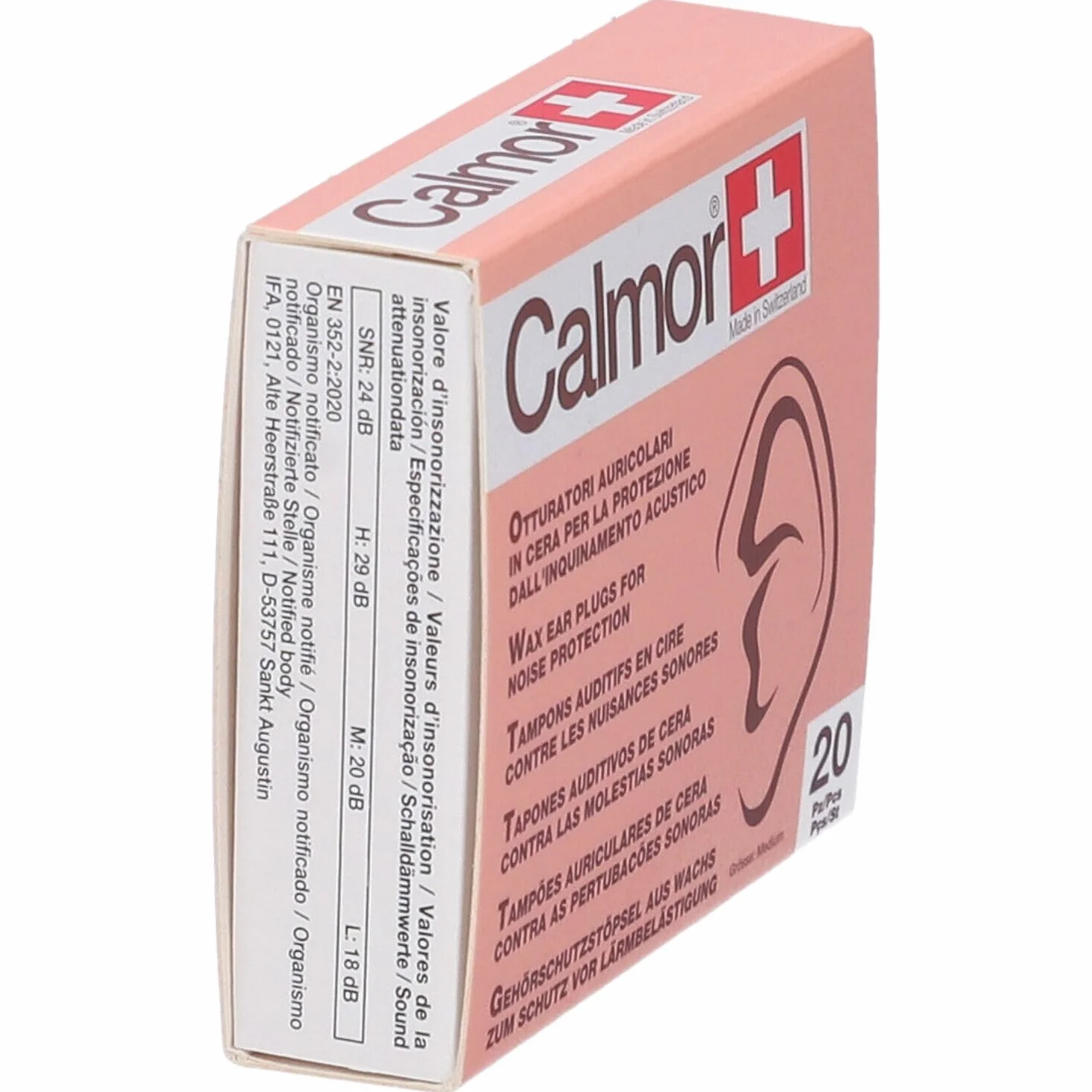Calmor Wax Ear Plugs 20 sztuk Artsana by Artsana