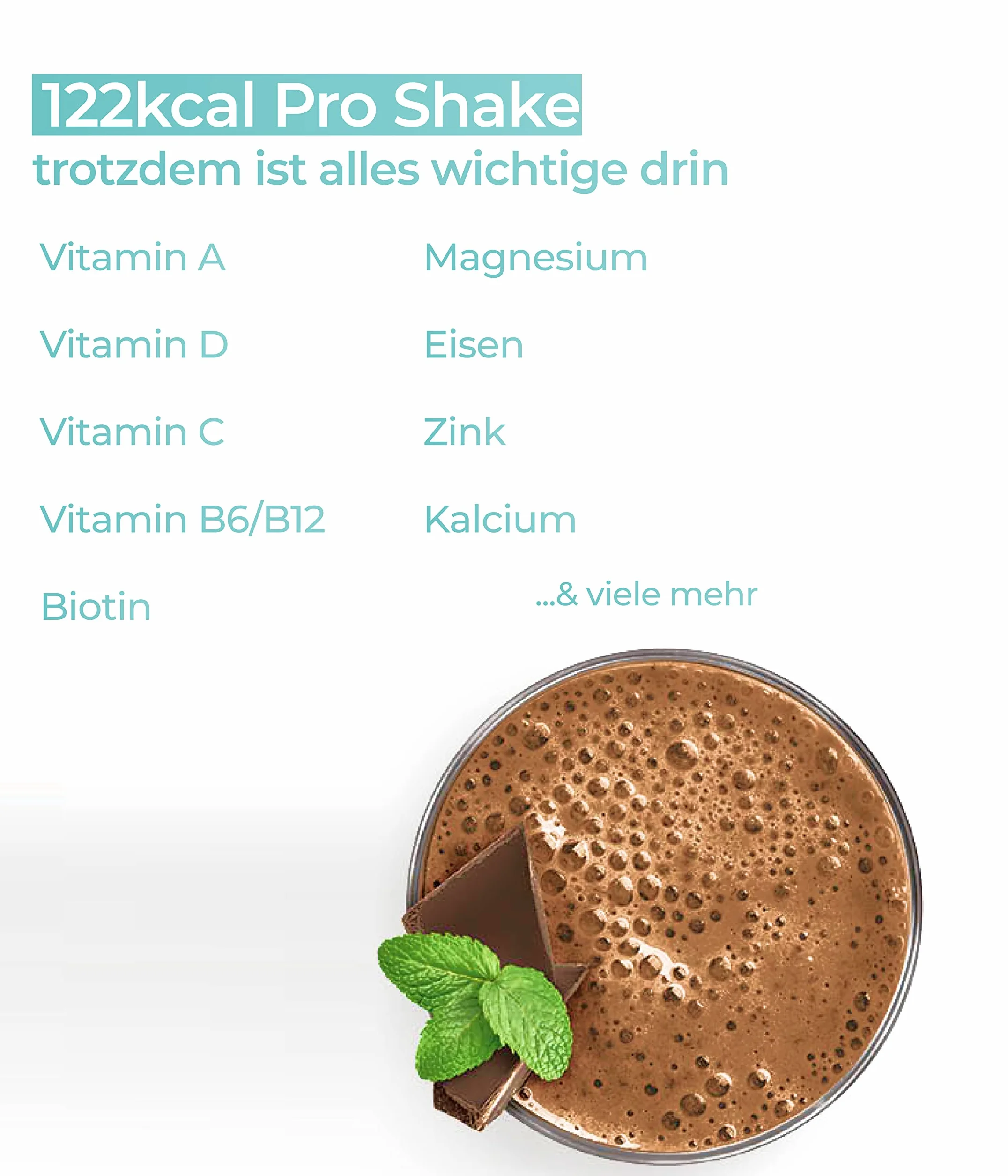 NUPO® Shakes dietetyczny do odchudzania, wegański, bez glutenu (czekoladowo-miętowy - 10 porcji), pyszne koktajle odchudzające dla kobiet i mężczyzn, proszek odchudzający, posiłek do picia jako shake