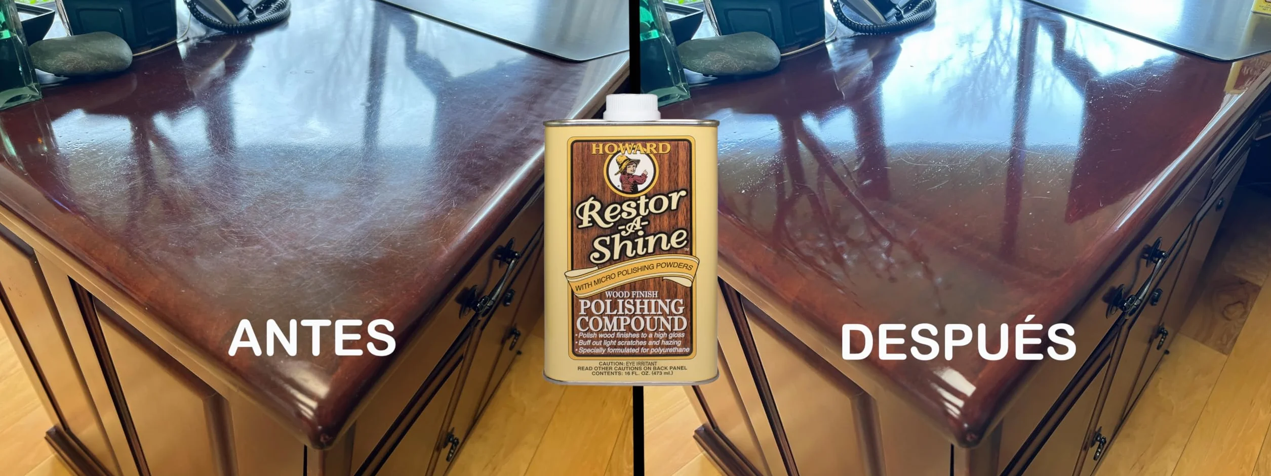 Howard RS0016 473 ml lub 473 ml preparat do polerowania drewna Restor-A-Shine