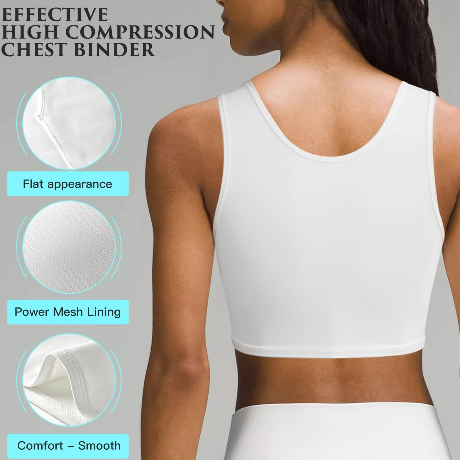 XUJI Segregator na pół klatki piersiowej Transgender Compression FTM Pulower Design Binder