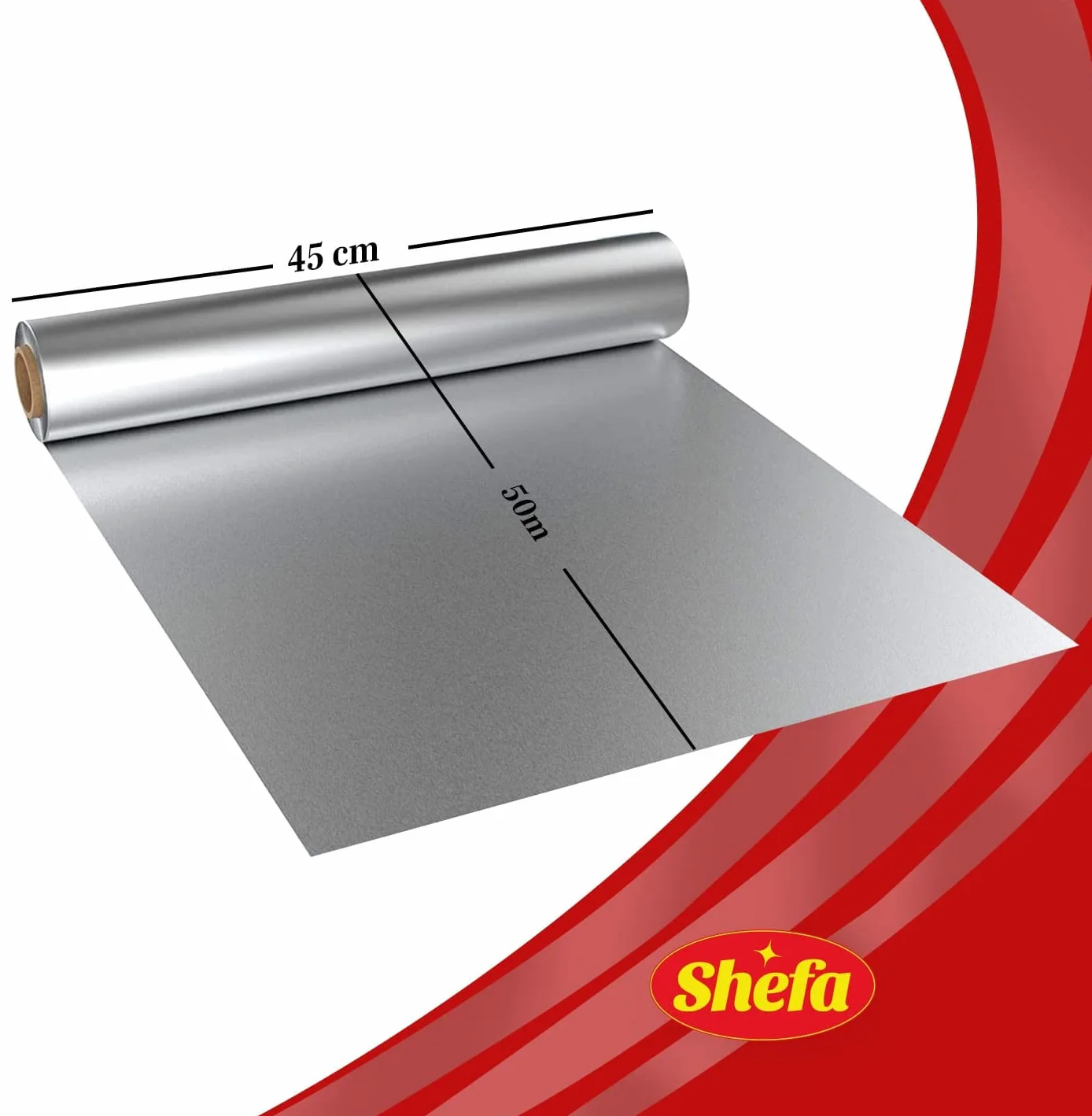 Shefa Rolka aluminiowa 50 m szerokości 30 cm