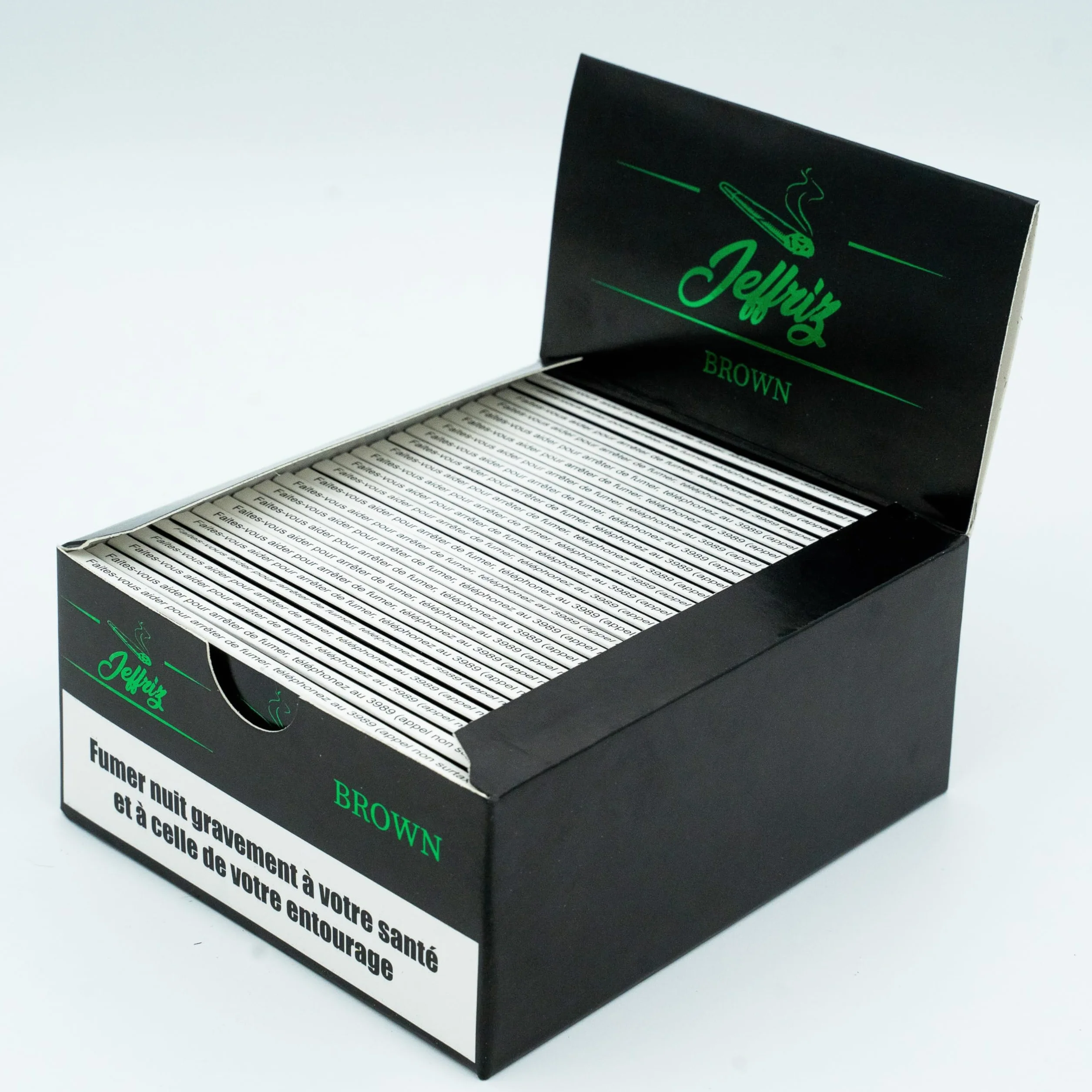 Bibułki Niebielone Jeffriz – 50 Pakietów x 32 Slim King Size, 100% Naturalne, Bez Smaku i Zapachu