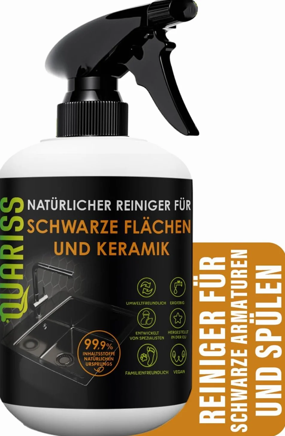 Natural Black Faucet and Ceramic Cleaner do baterii zlewozmywakowej 0,5 L