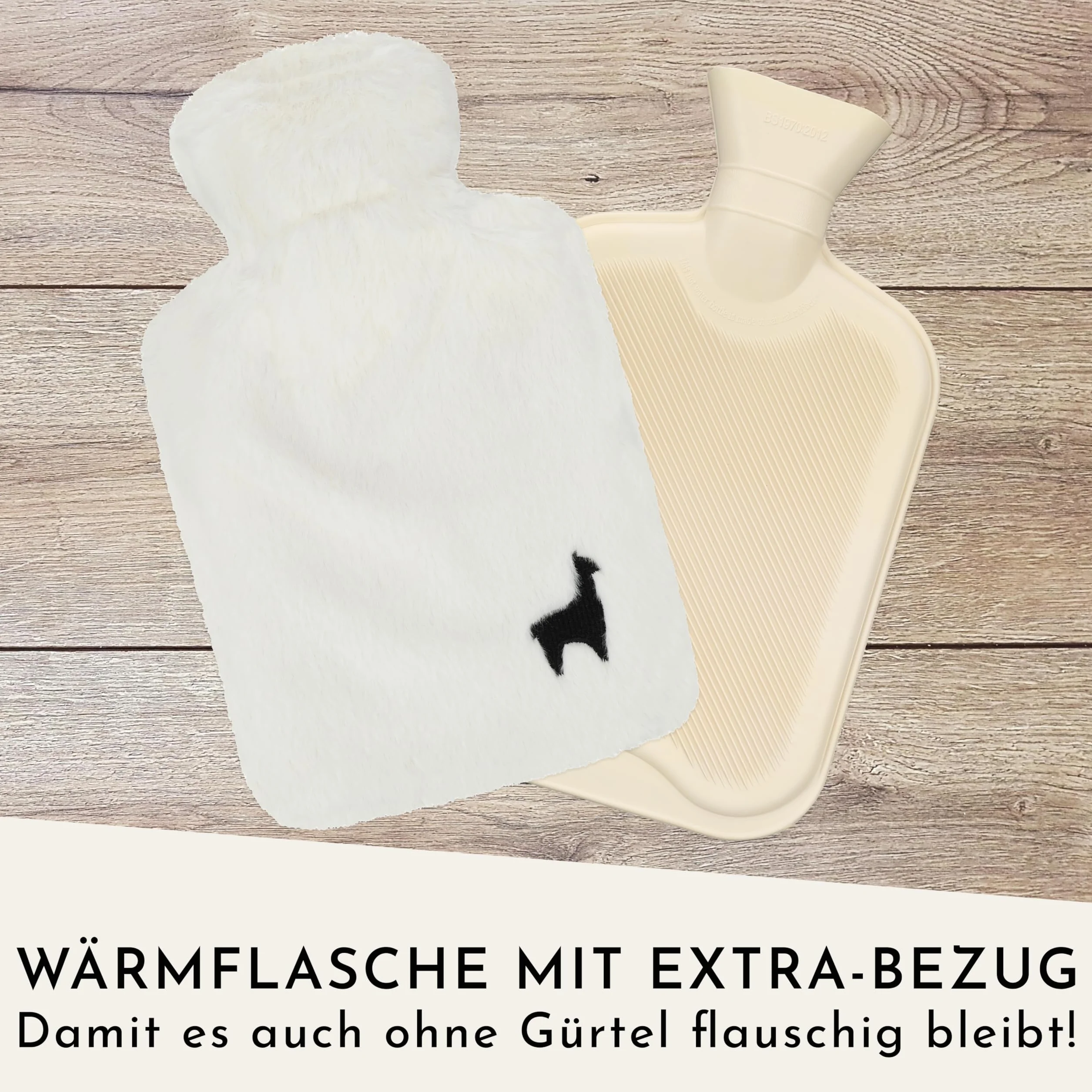 Nordstern Pas do termoforu – termofor z puszystą dodatkową poszewką – pas grzewczy na okres menstruacyjny do wiązania – bardzo długi 130 cm na plecy, brzuch i kark