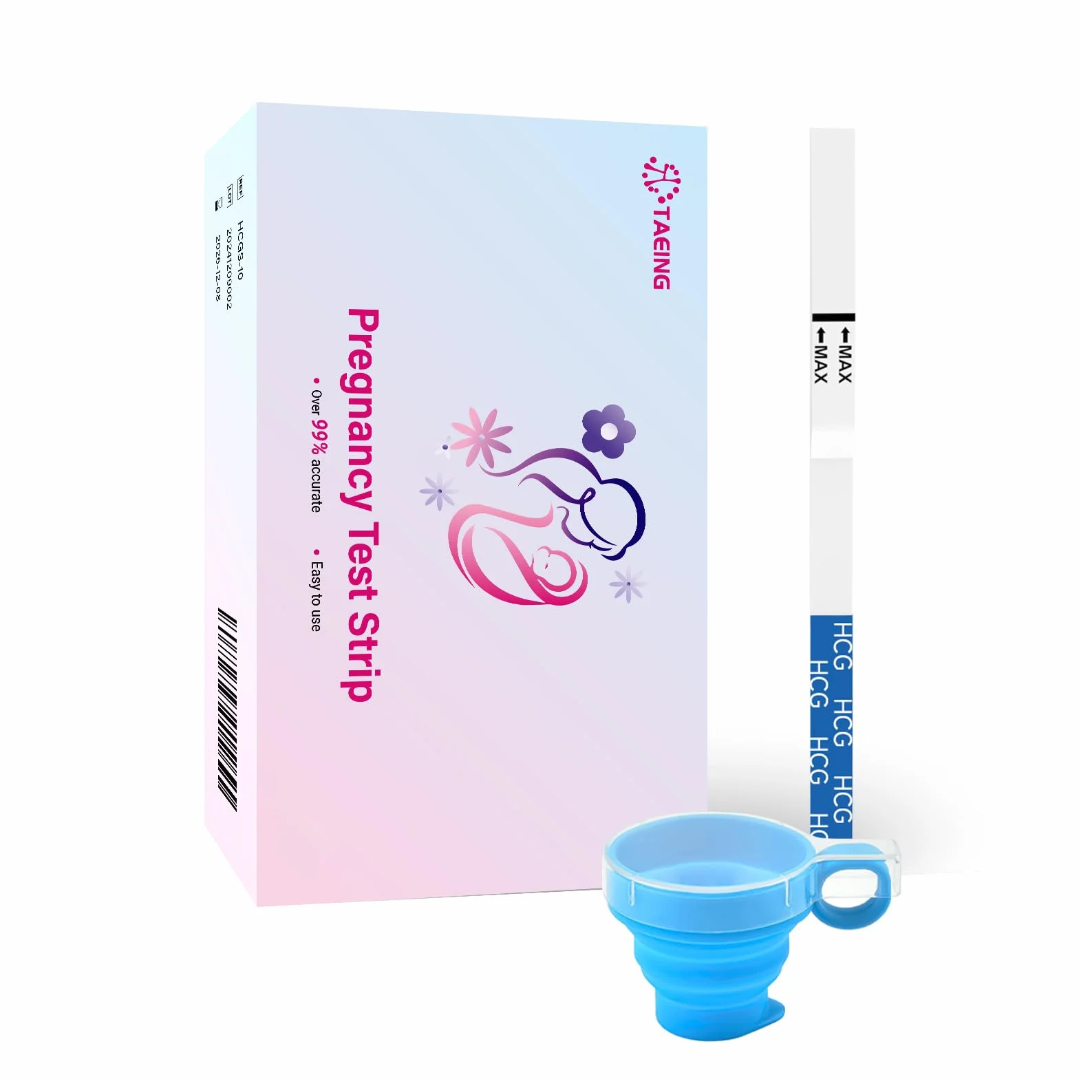 Test ciążowy wczesny – 30x testów HCG z czułością 25 mIU/ml, wczesne wykrywanie w domu, test ciążowy dla kobiet z kubeczkiem na mocz