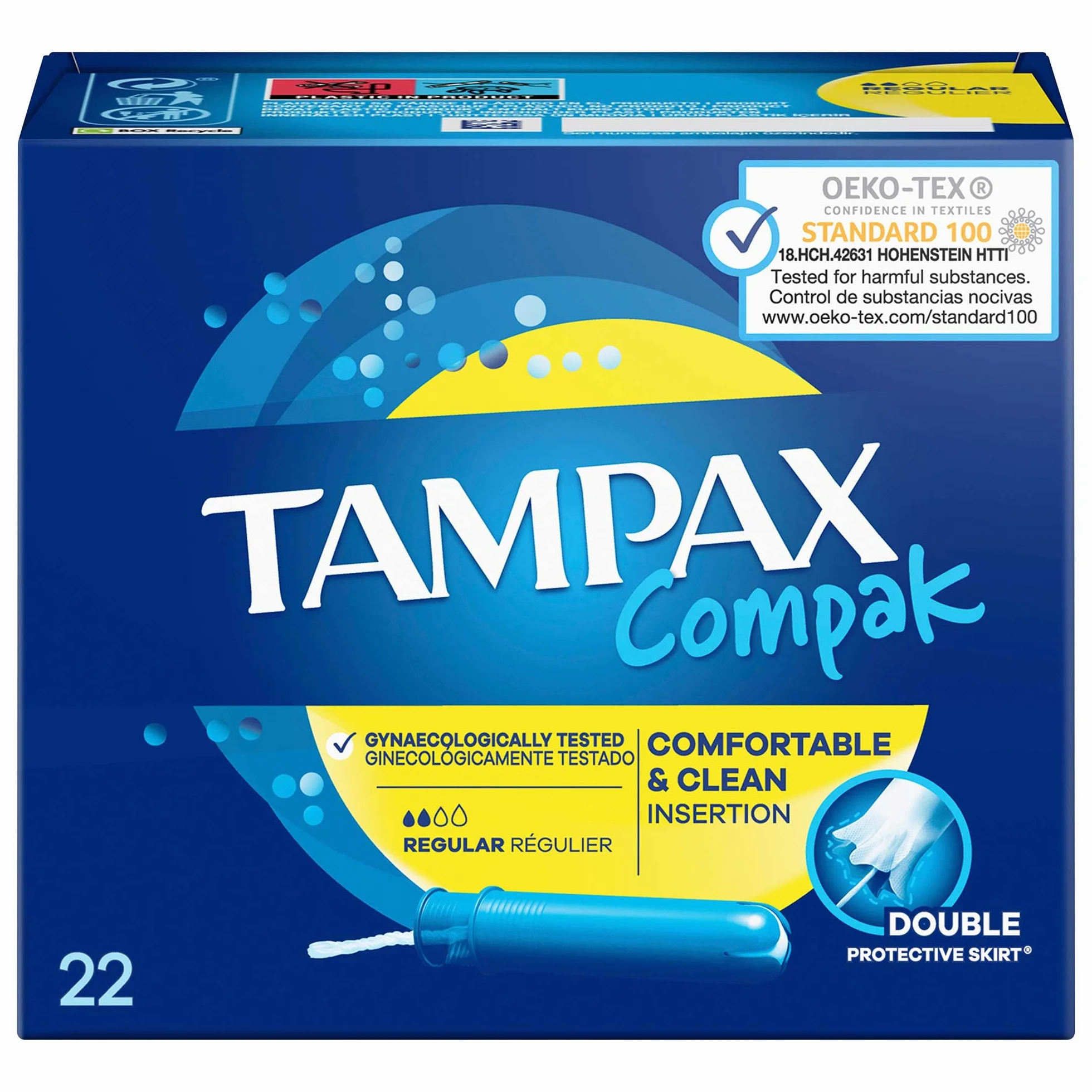 Tampax Compak Regular 22 sztuki tampony z aplikatorem