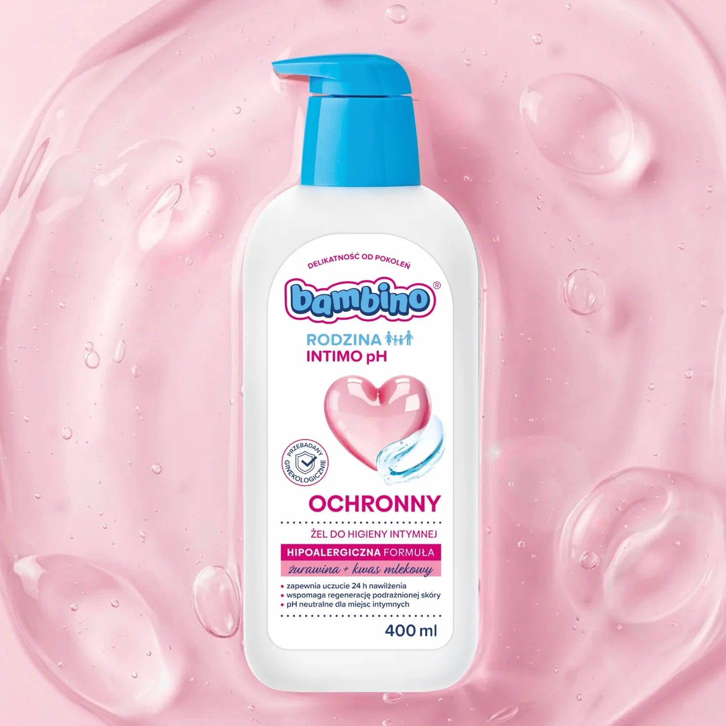 Bambino Rodzina Intimo pH Ochronny żel do higieny intymnej 400 ml