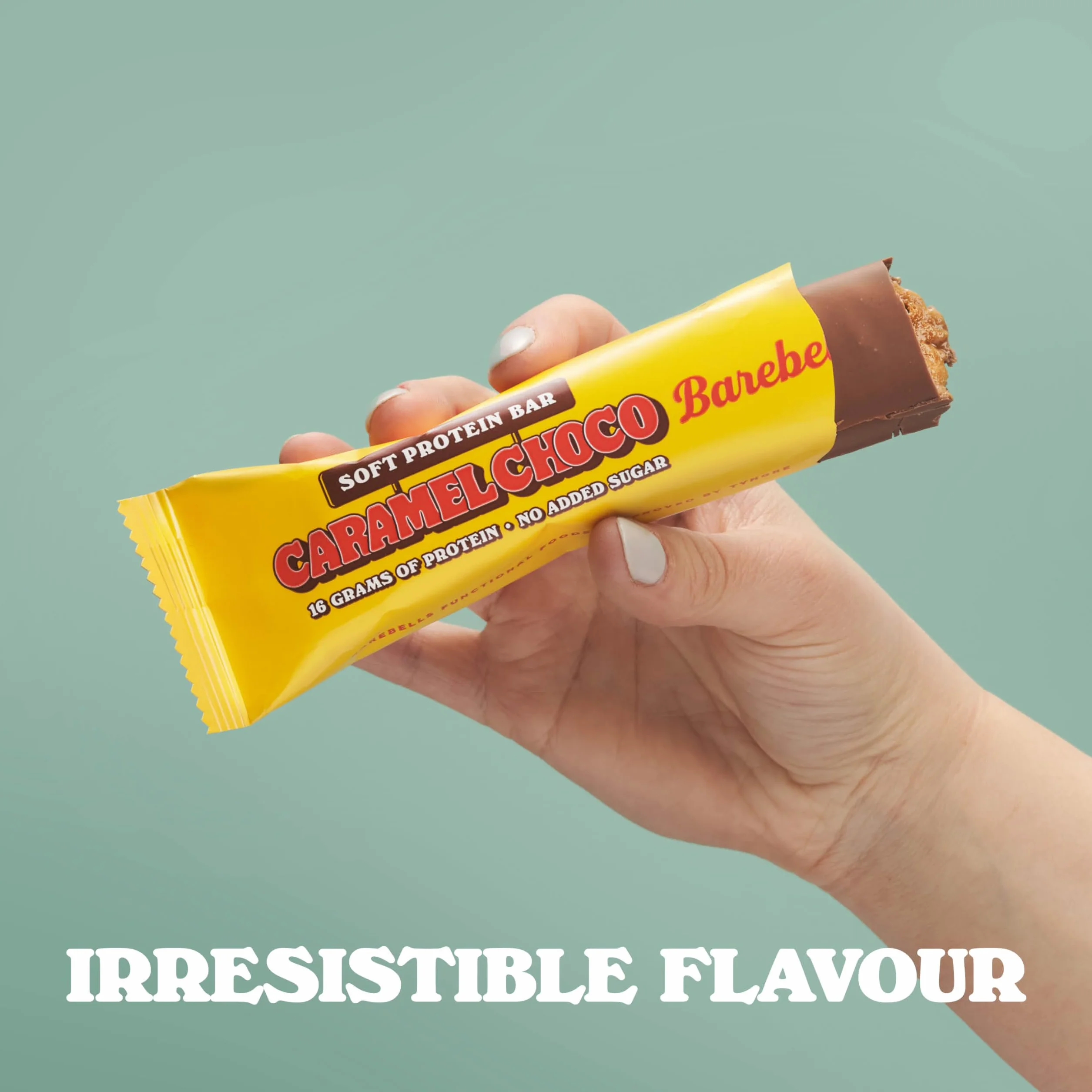Barebells Soft Protein Bar batonik proteinowy niskiej zawartości cukru karmelowy Choc 12 x 55 g