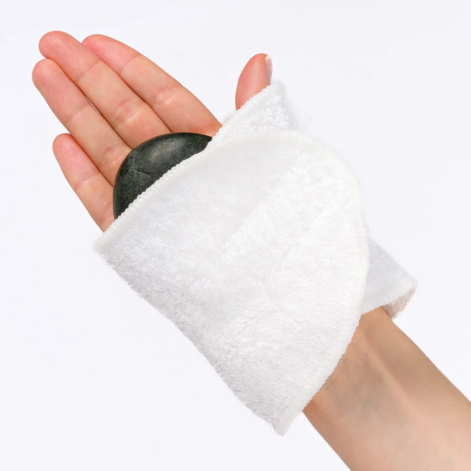 MASSAGE-EXPERT Hot Stone opaska na stopę/pasek na rękę, czysta bawełna (jakość frotte)