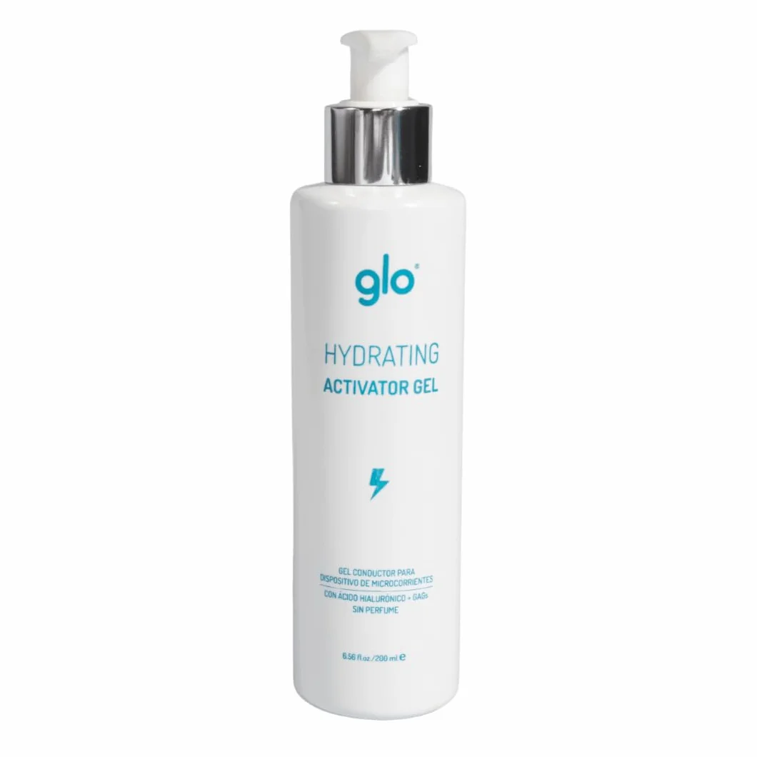 Glo - Żel przewodzący mikroprądy | Wzbogacony kwasem hialuronowym | Przeznaczony do użytku twarzy - 200 ml