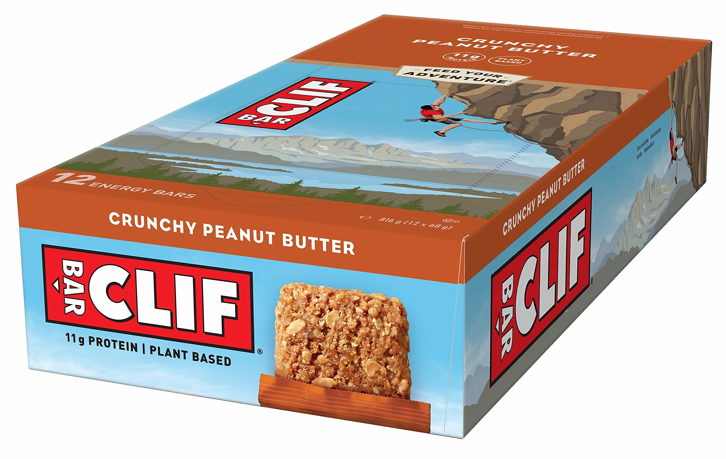 Clif Bar Crunchy Peanut Butter Energy Bars, 12 barów/pudełko Clif Bar