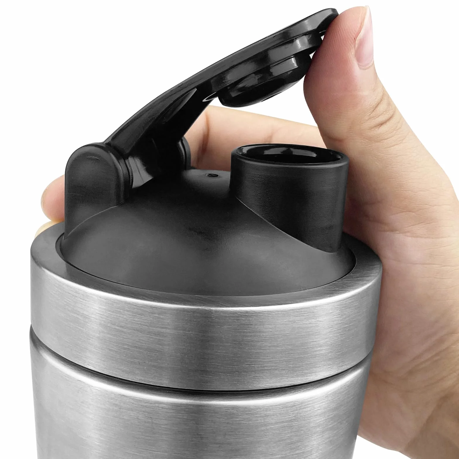 Shaker proteinowy ze stali nierdzewnej, 750 ml