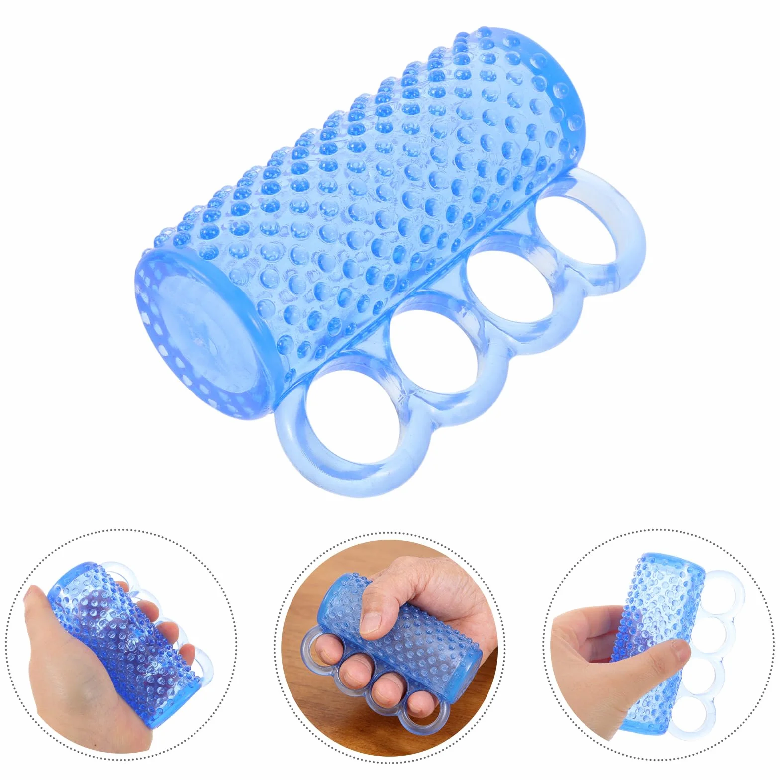 SECFOU Ergonomiczny Wzmacniacz Chwytu Dłoni z Masażem Kolcowym Siły Palców Do Rehabilitacji po Udarze i Artretyzmie Sprzęt Do Terapii Rąk Seniorów Indywidualne Ćwiczenia Mięśni Palców