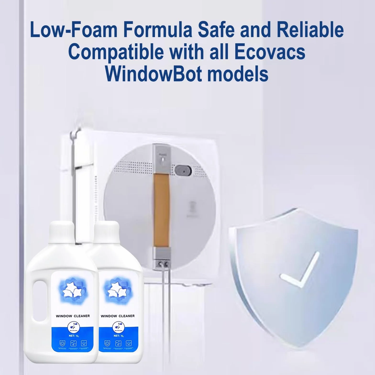 Płyn do czyszczenia okien 1000 ml ECOVACS Winbot W1 Pro W2 Pro Omni Mini do robota myjącego okna