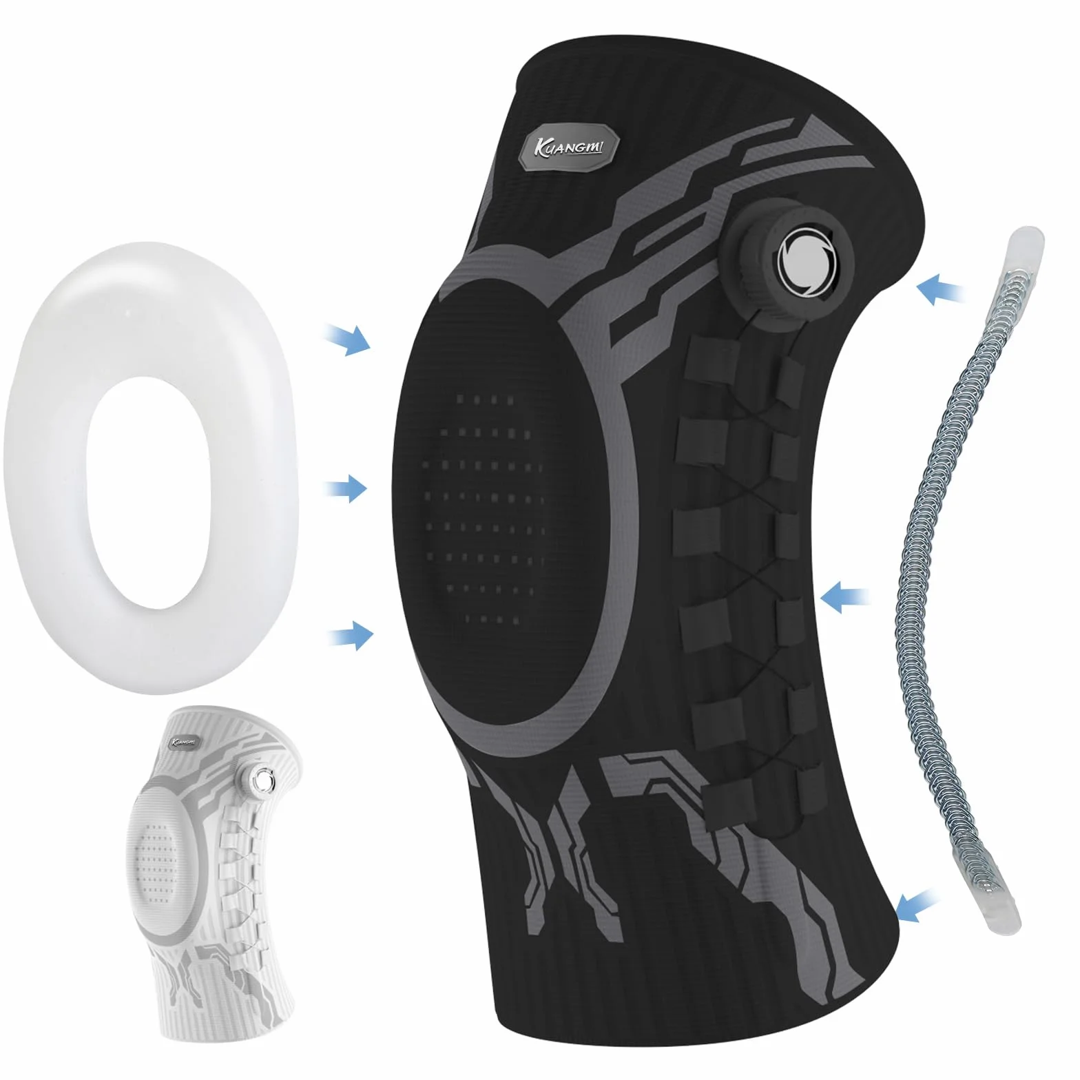 Stabilizator Kolana z Mechanicznym Pokrętłem Regulowana Kompresja B-L-XL