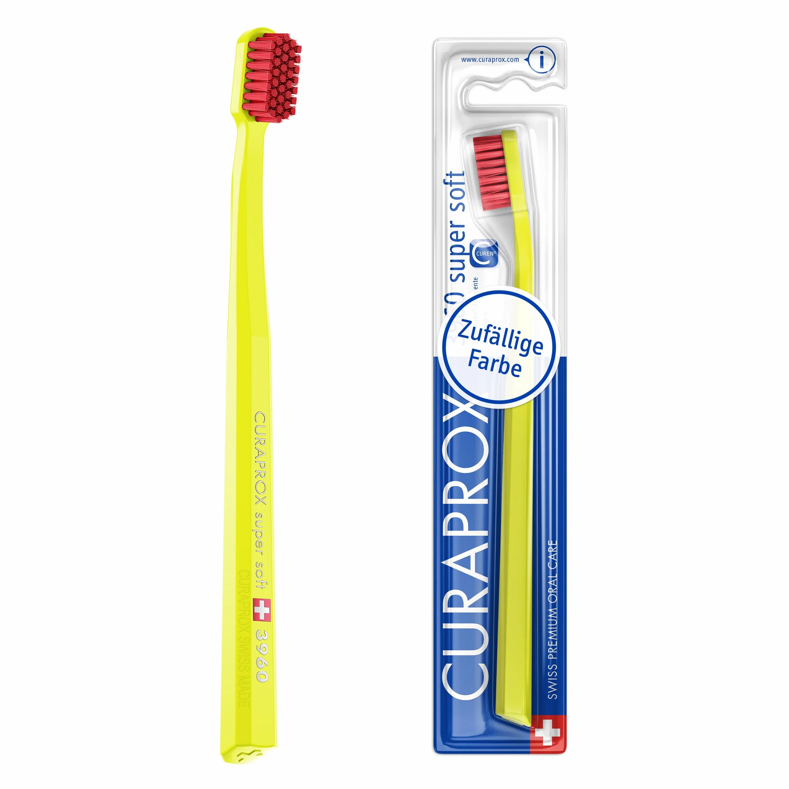 Curaprox CS 3960 Super Miękka Szczoteczka do zębów dla dorosłych, Super Miękkie włókna Curen®