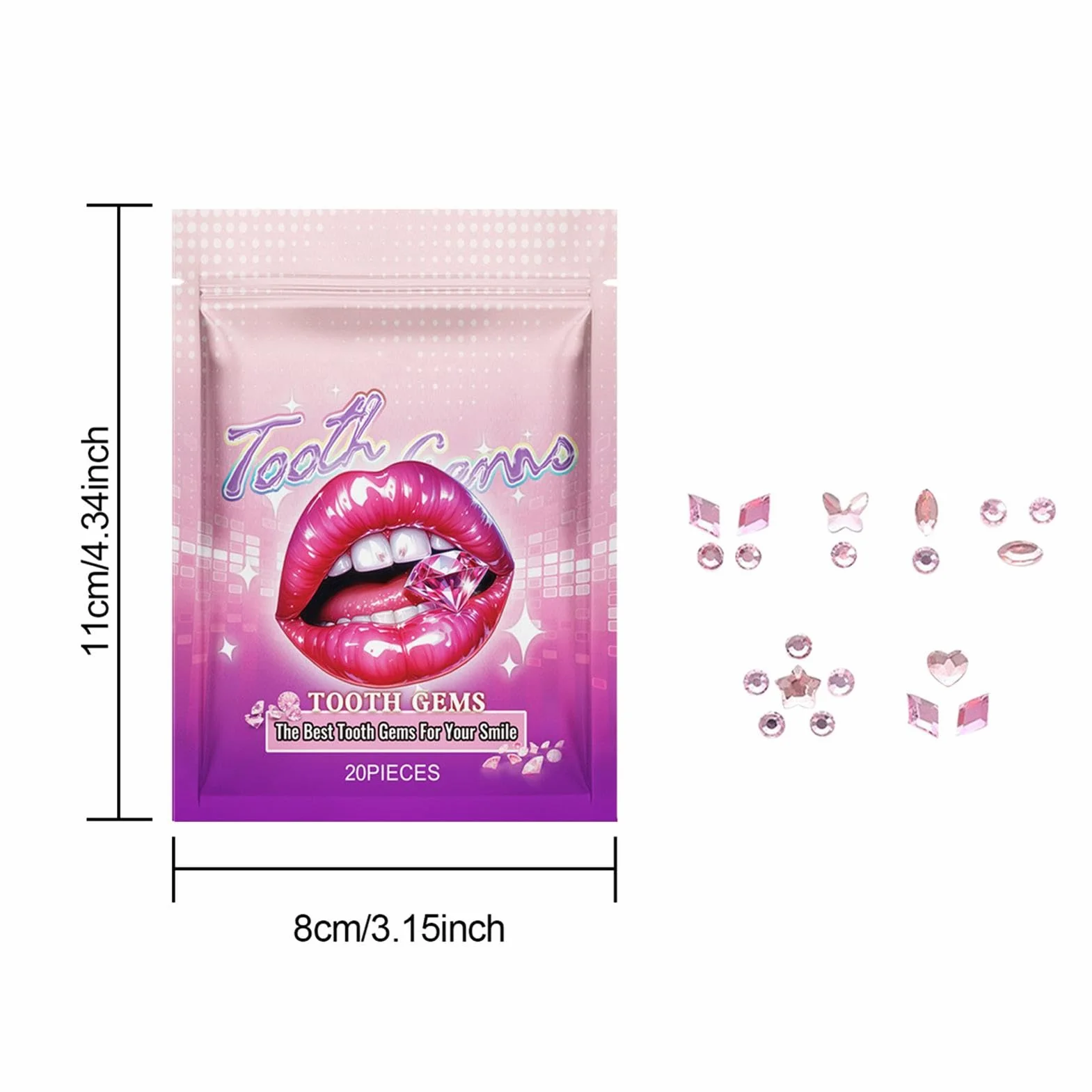Tooth Gems zestaw biżuterii z klejnotami zębowymi kryształowy ząb kamienie szlachetne do zębów