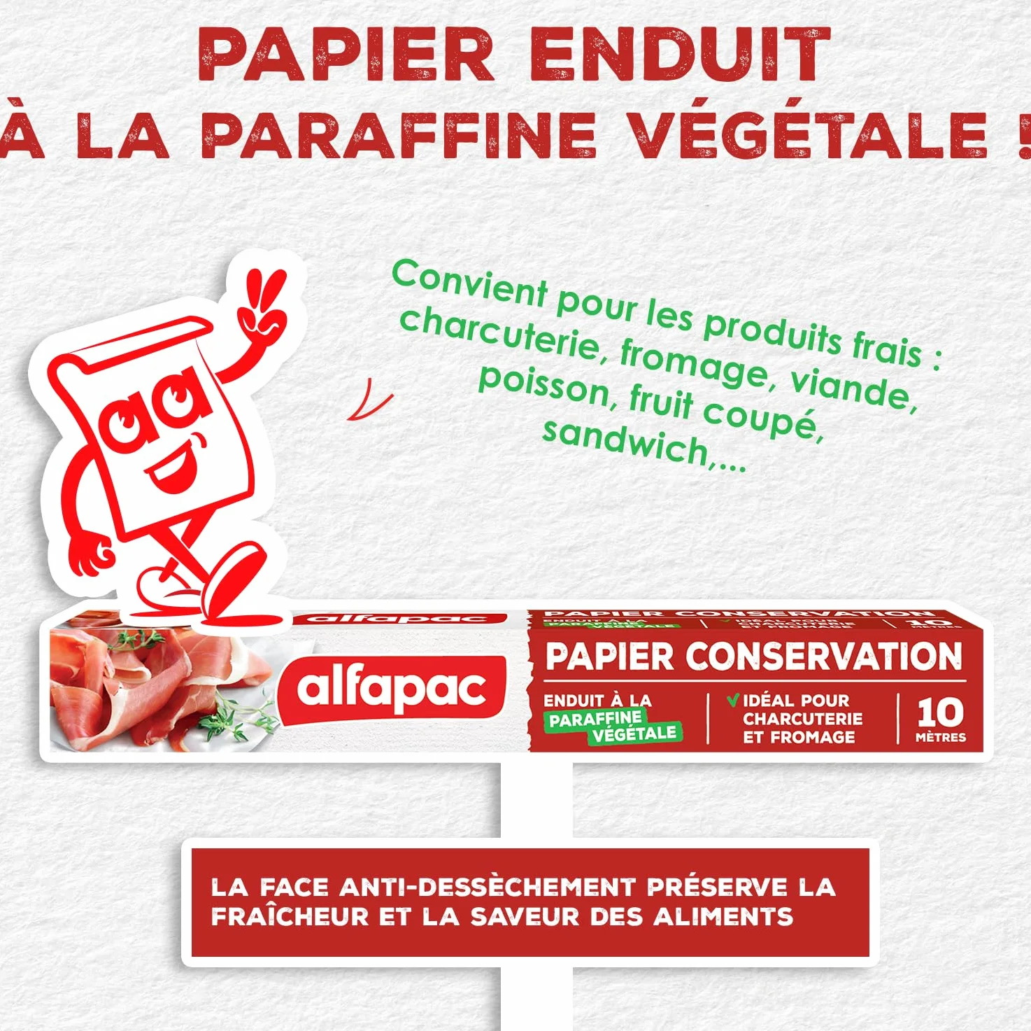 ALFAPAC - Papier do konserwacji wosku roślinnego - Wyprodukowano we Francji