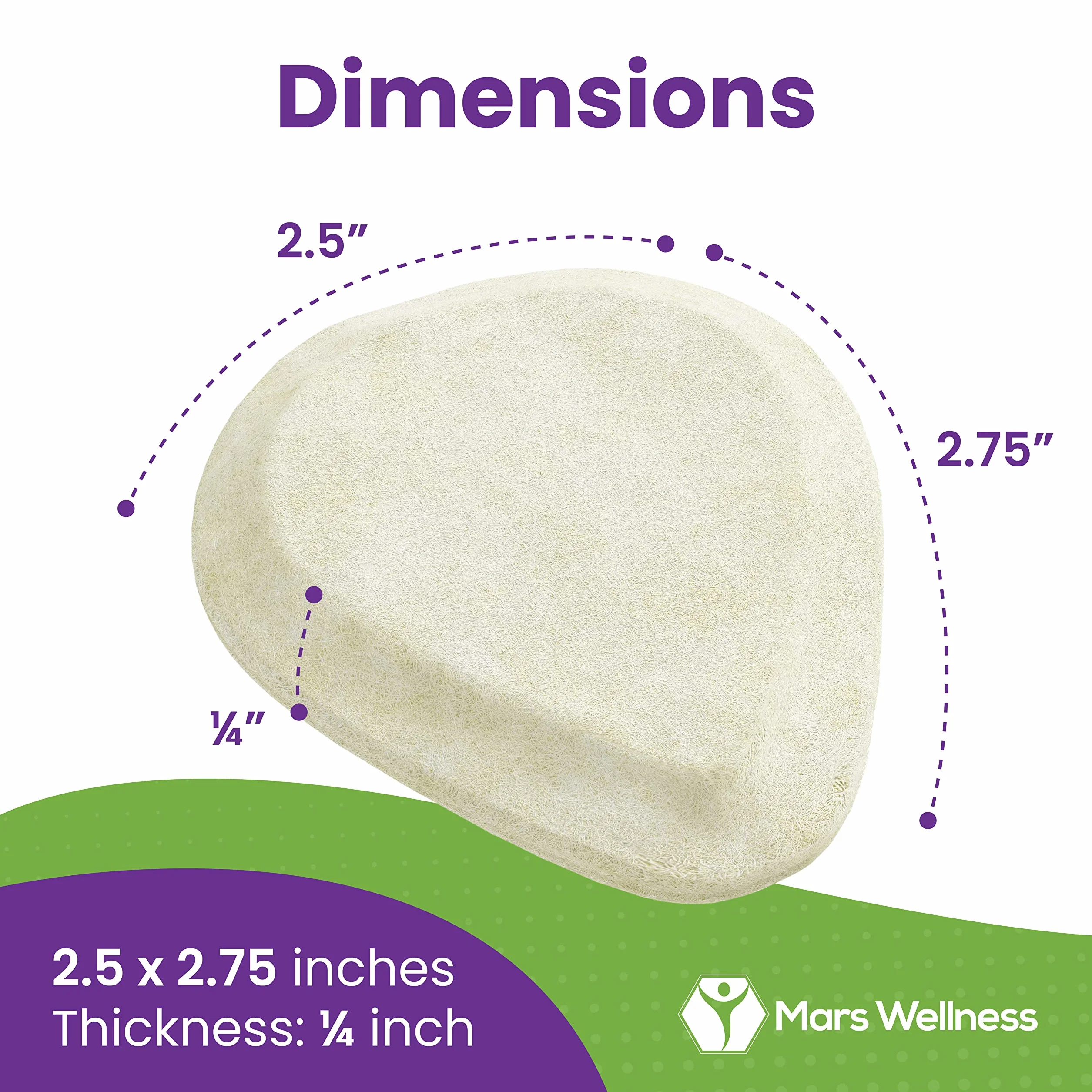 Filcowa podkładka pod stopy śródstopia skośny krój 1/10.2 cm 6 par 12 sztuk USA
