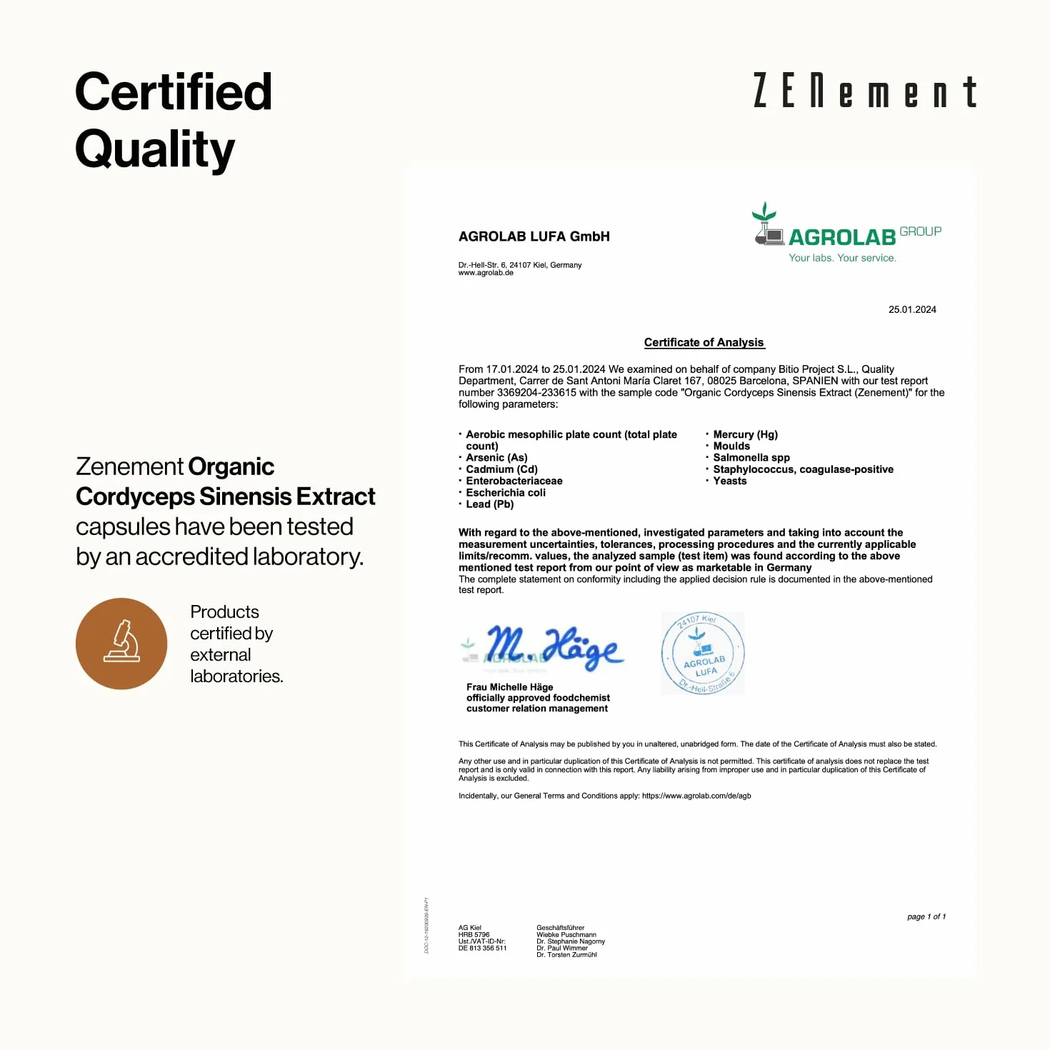 Organiczny Ekstrakt z Cordyceps sinensis, 40% Polisacharydów, 180 kapsułek wegańskie | Organiczny, Wegańska, Bez Glutenu, Bez Dodatków, Bez GMO | Zenement
