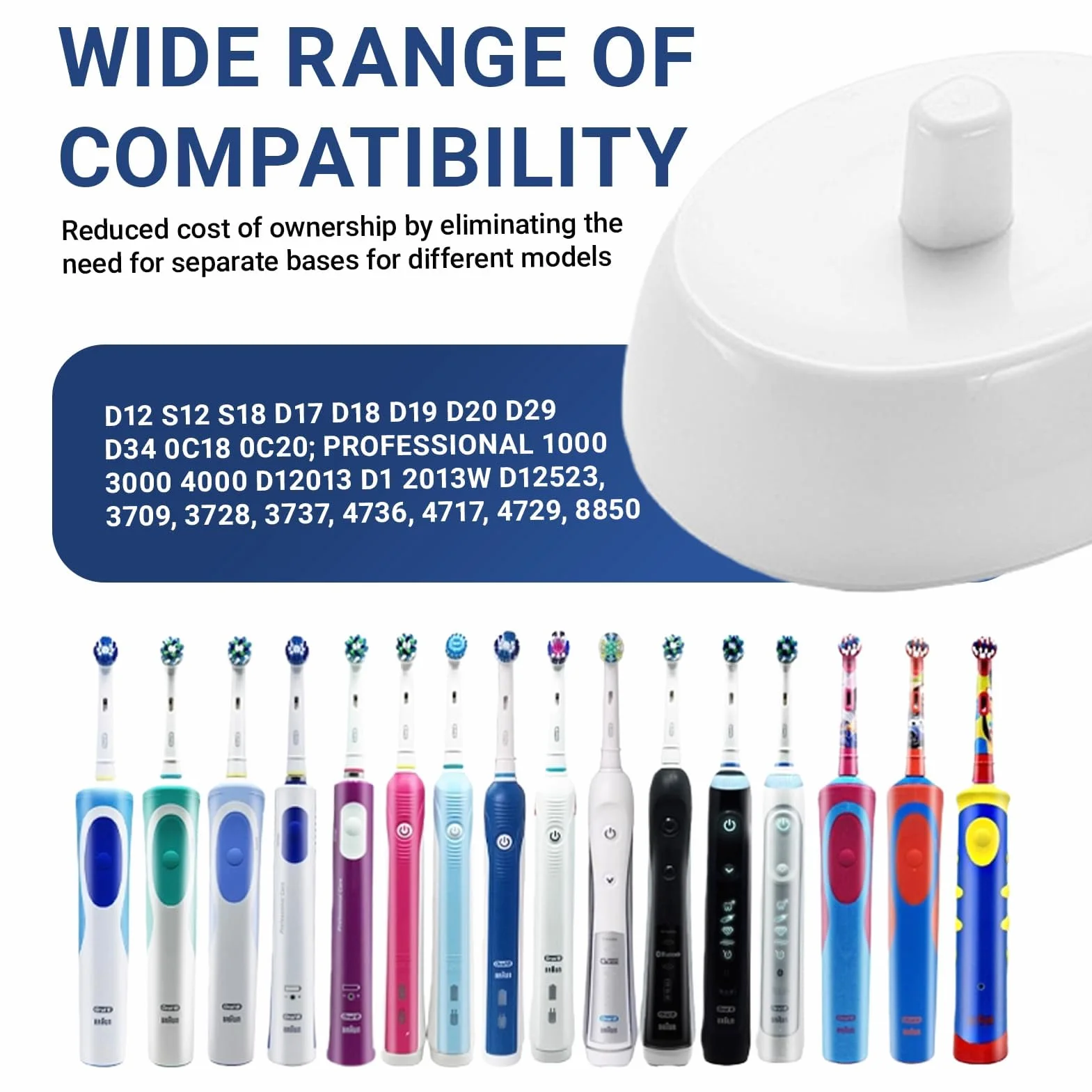 Elektryczna ładowarka USB do stacji ładującej Braun Oral-B Typ 3757, wodoodporna szczoteczka do zębów, kabel do ładowania do Oral-B Pro Smart Genius Series 3000, 8900, 9900, przenośna ładowarka