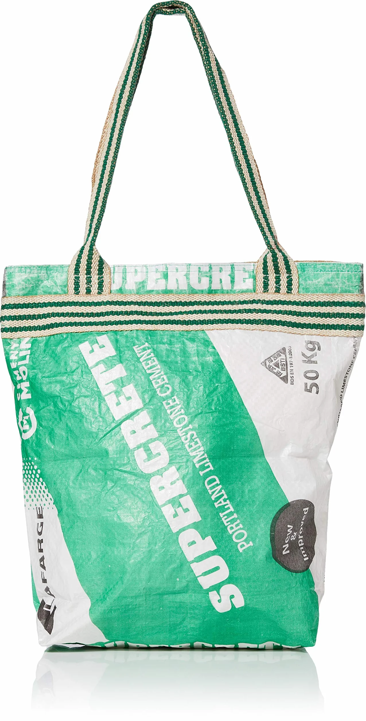 Torba Z Recyklingu Cementu Zielona Z Bawełną Podszewka 25 g