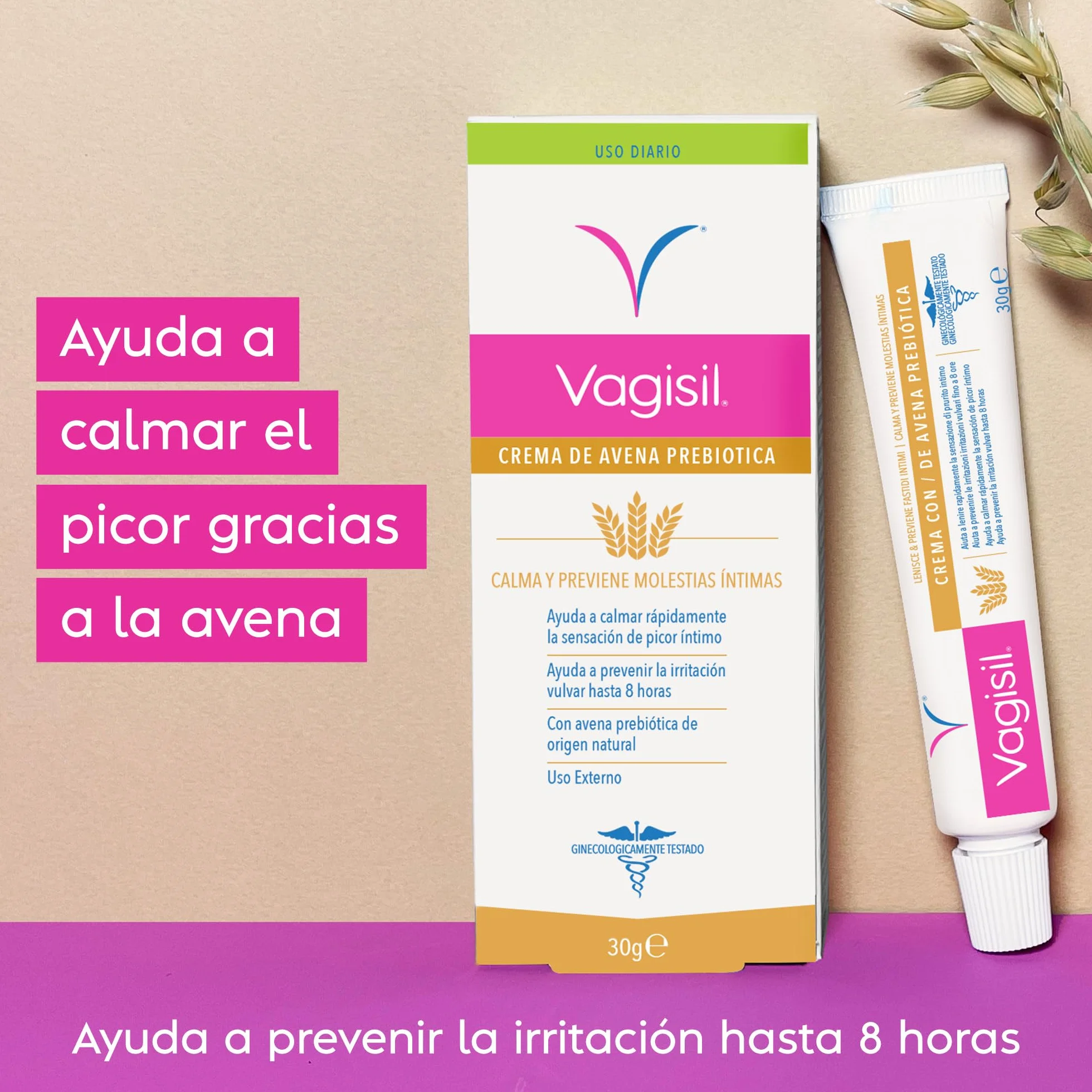 Vagisil Cosmetic krem do bielizny, 2 w 1, do codziennego użytku - 30 g