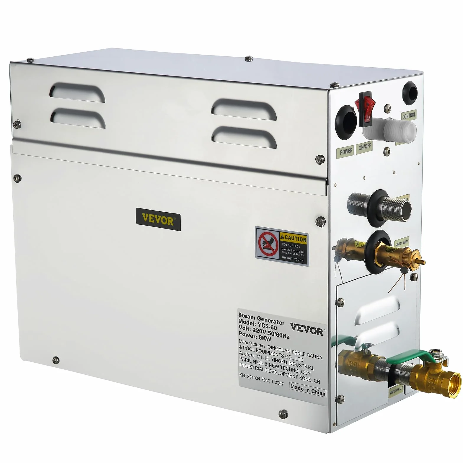 Generator pary 6 kW sauna domowe spa prysznic generator pary do łaźni tureckiej o małej pojemności z cyfrowym sterownikiem