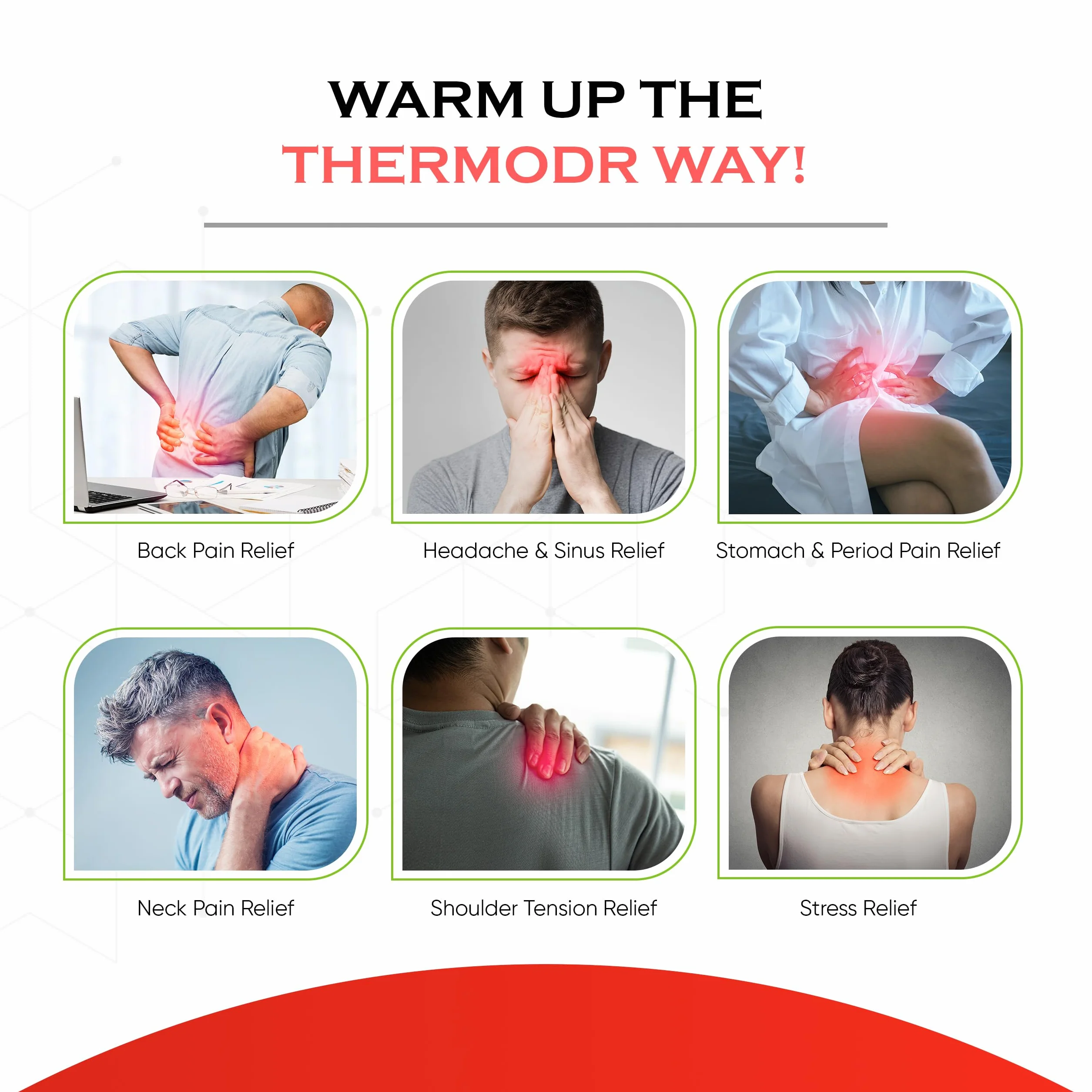 ThermoDR Podkładka grzewcza z pszenicą do kuchenki mikrofalowej na plecy, ramiona, szyję