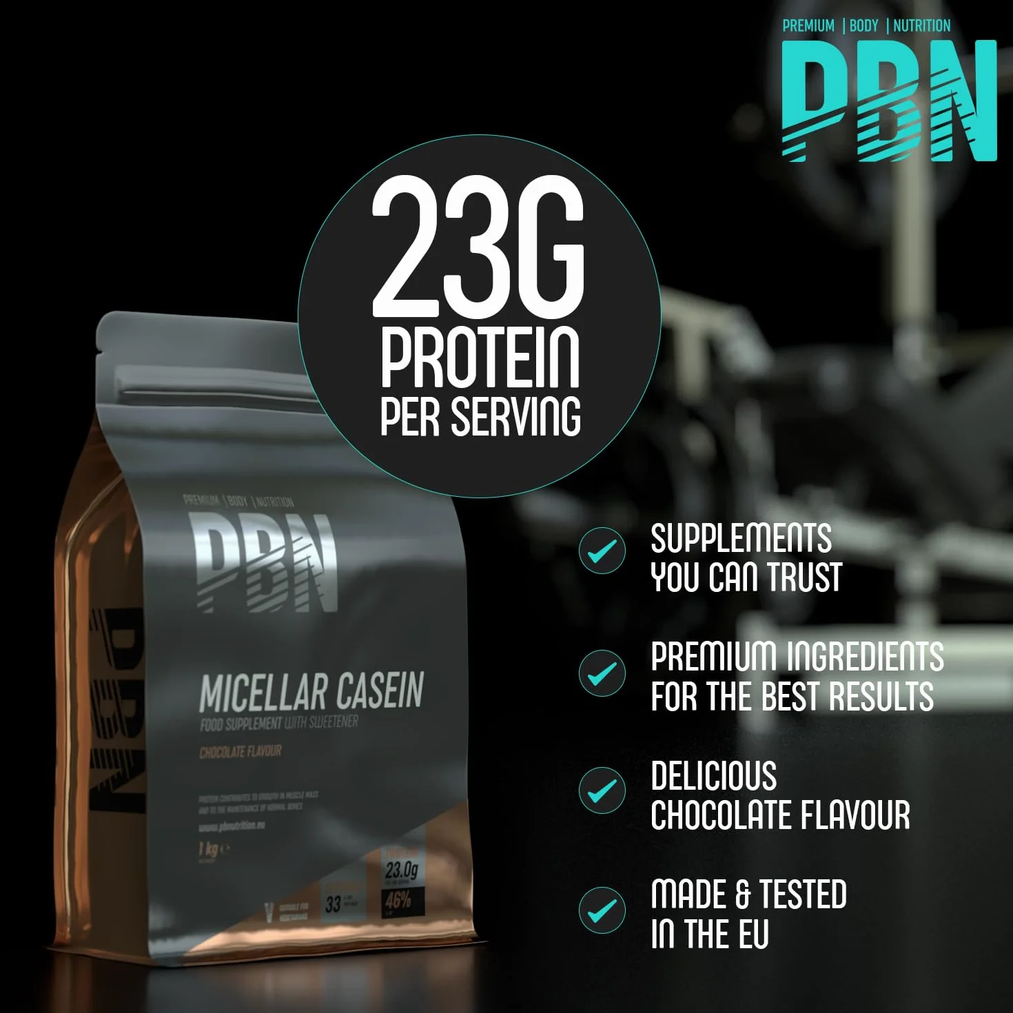 Premium Body Nutrition Micellar Casein Białko Czekoladowe, 1 kg