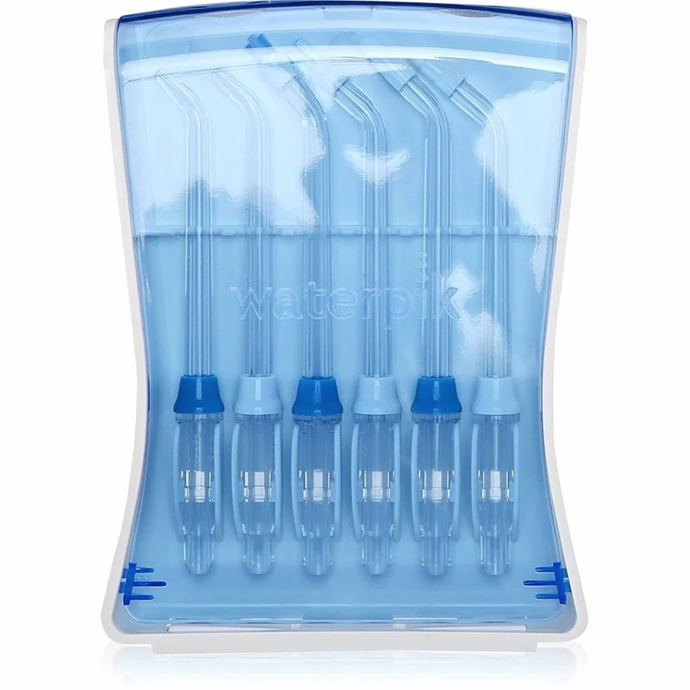 Waterpik Zestaw 6 Końcówek Wymiennych do Irygatora, Klasyczne, Ortodontyczne, do Uzupełnień Protetycznych