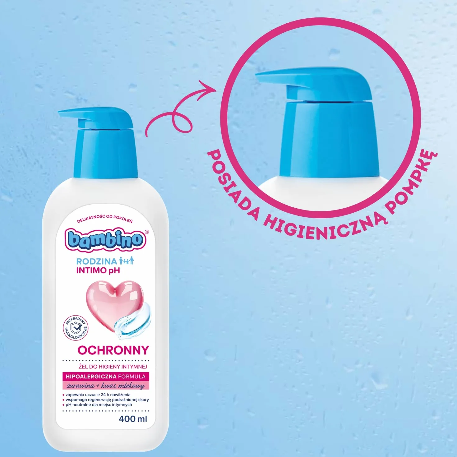 Bambino Rodzina Intimo pH Ochronny żel do higieny intymnej 400 ml