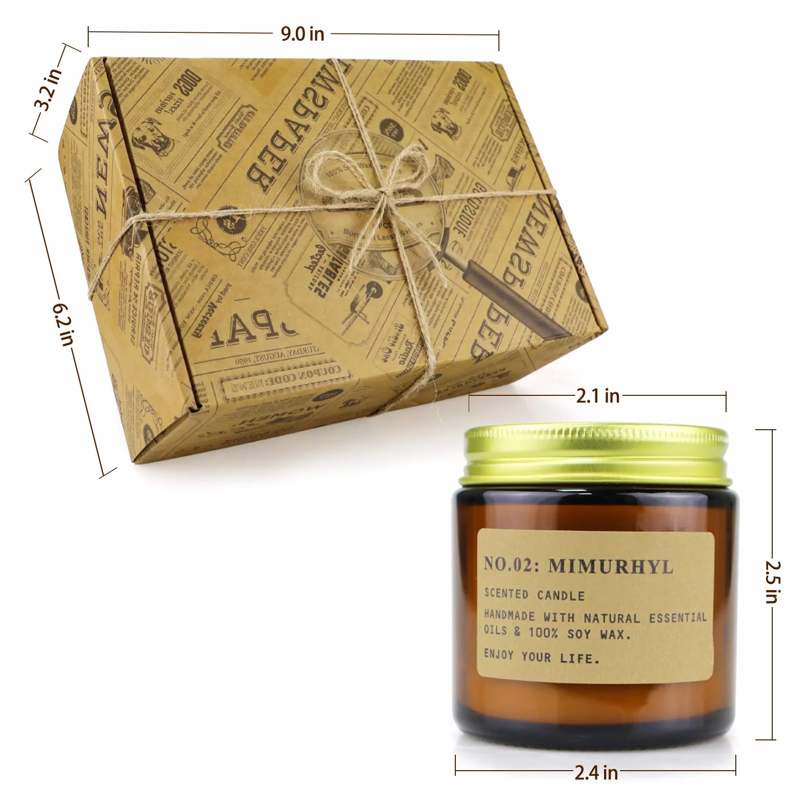 Zestaw świeczek zapachowych, 6 szt., w 100% z naturalnego wosku sojowego, do aromaterapii, kąpieli, jogi, 25 godzin świecy, prezent na Dzień Matki i Walentynki