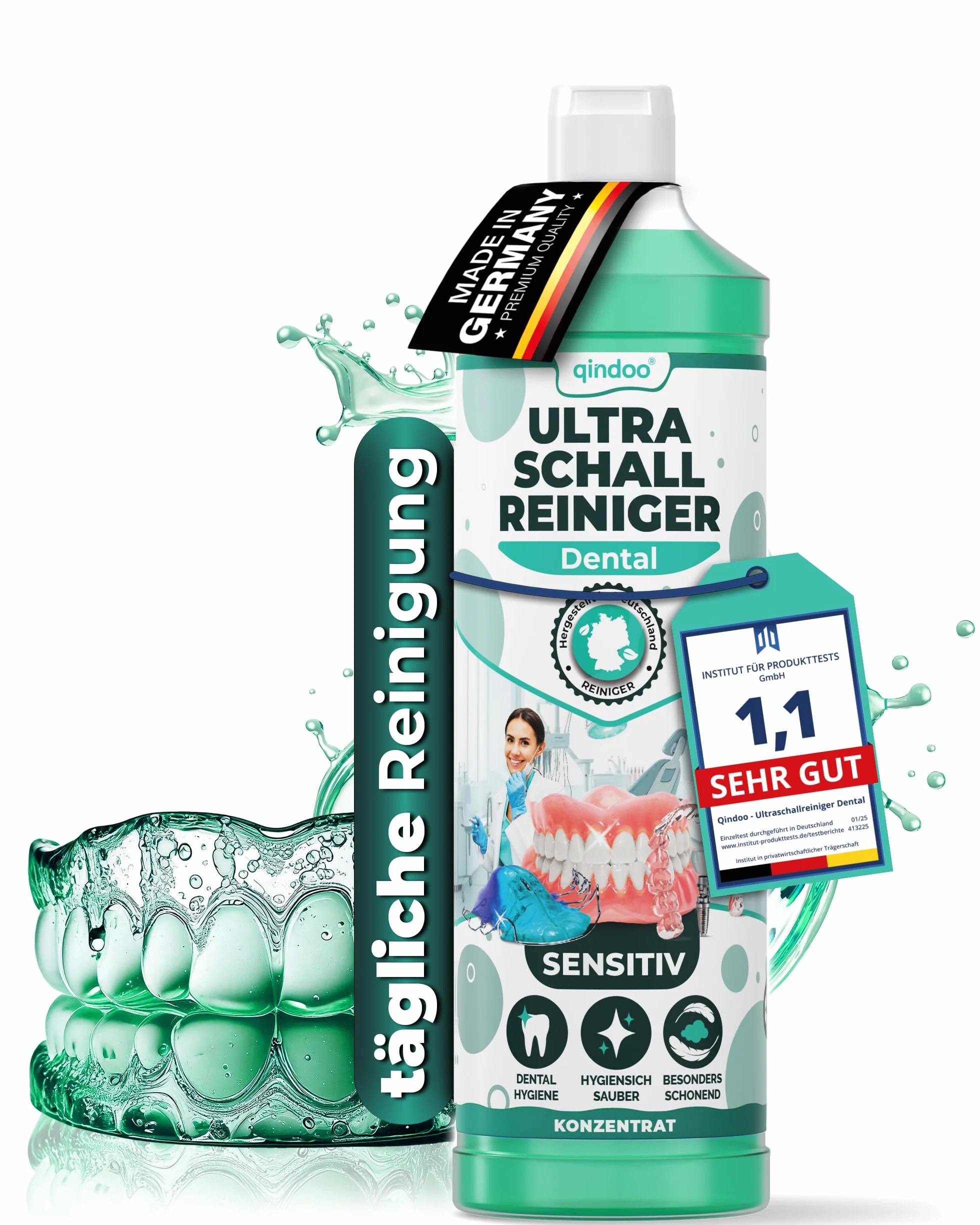 Ultradźwiękowy środek do czyszczenia protez dentystycznych 500 ml