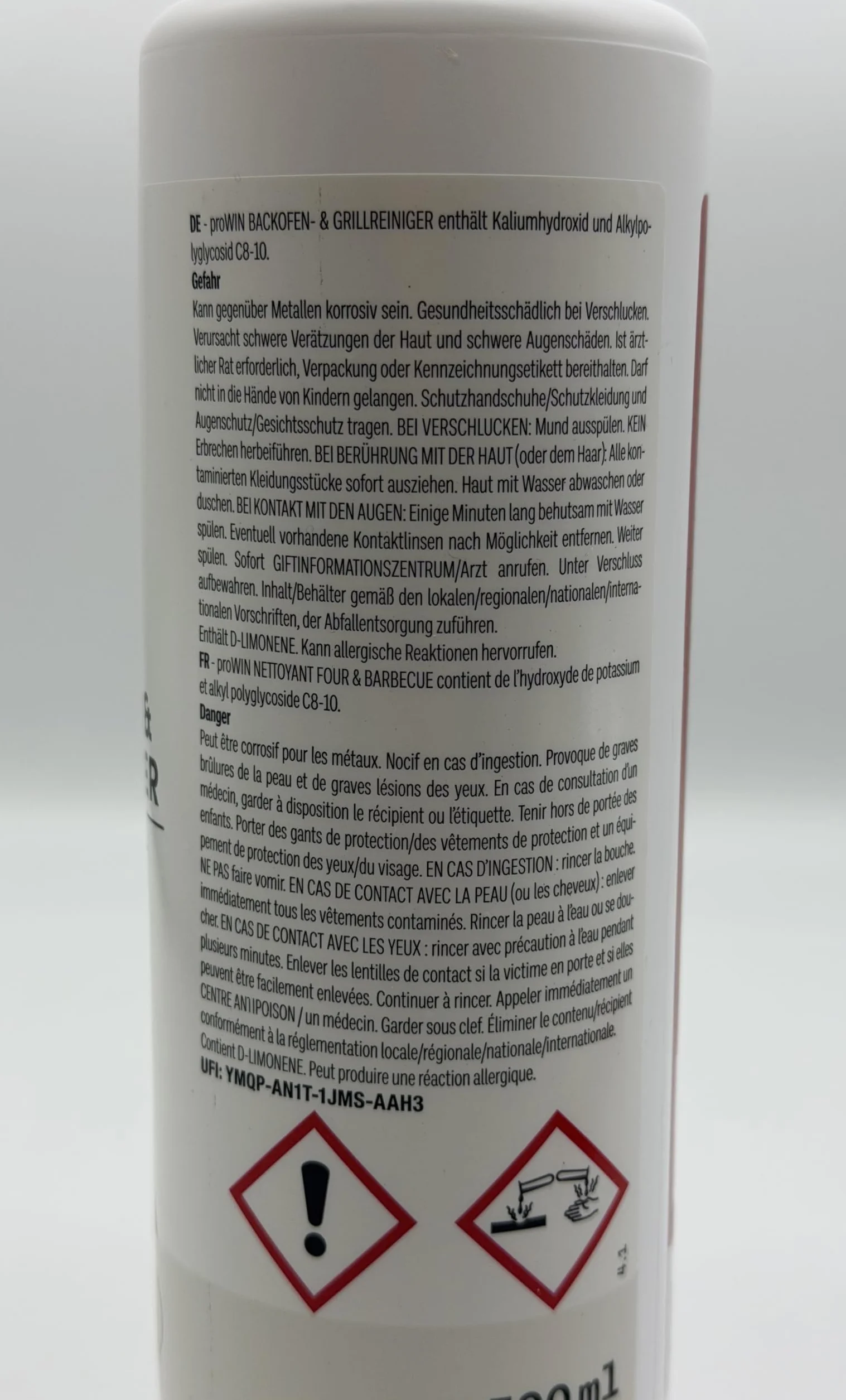 proWIN - Środek do czyszczenia piekarnika 500 ml z pędzlem