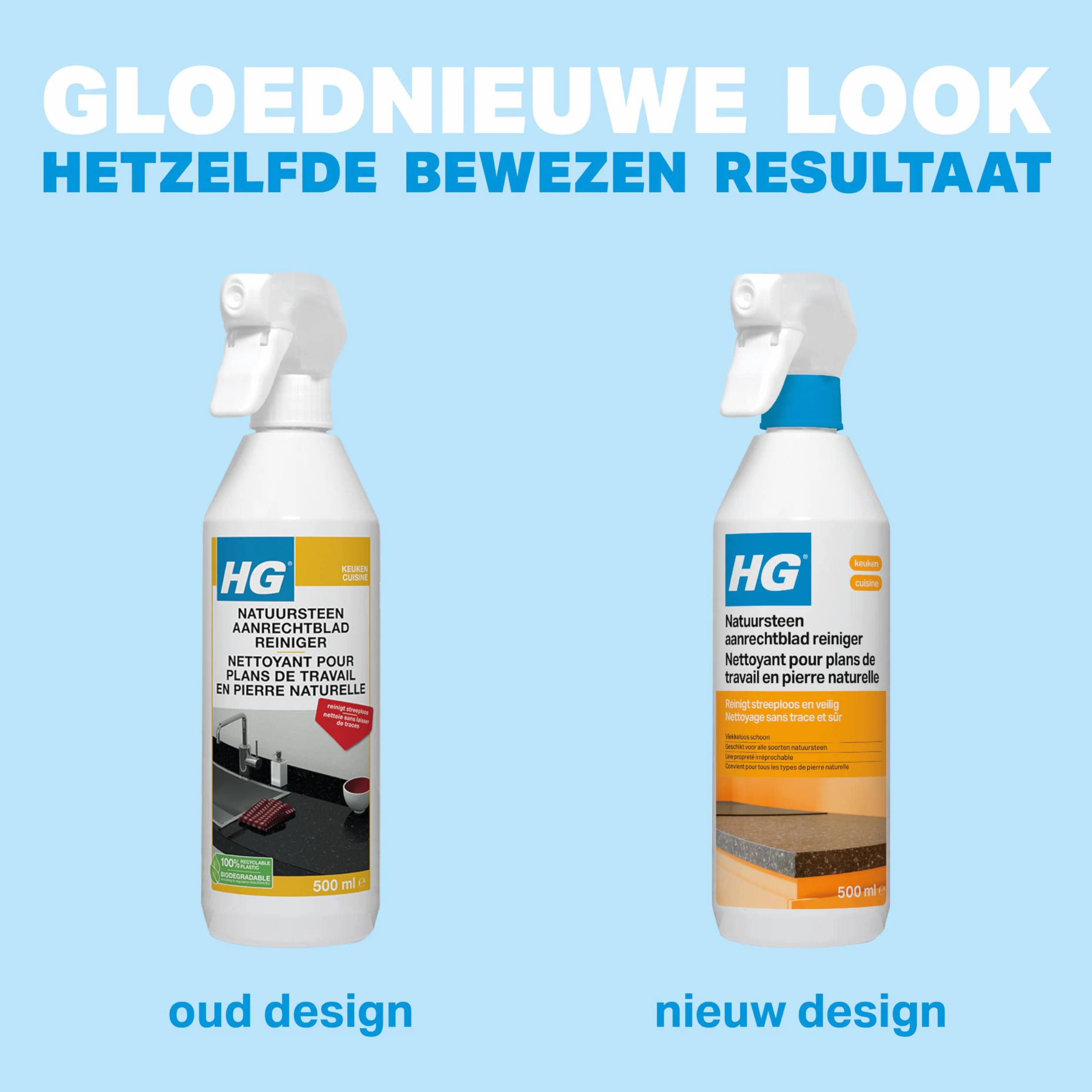 HG Nettoyant Pour Plans de Travail en pierres naturelles 500 ml