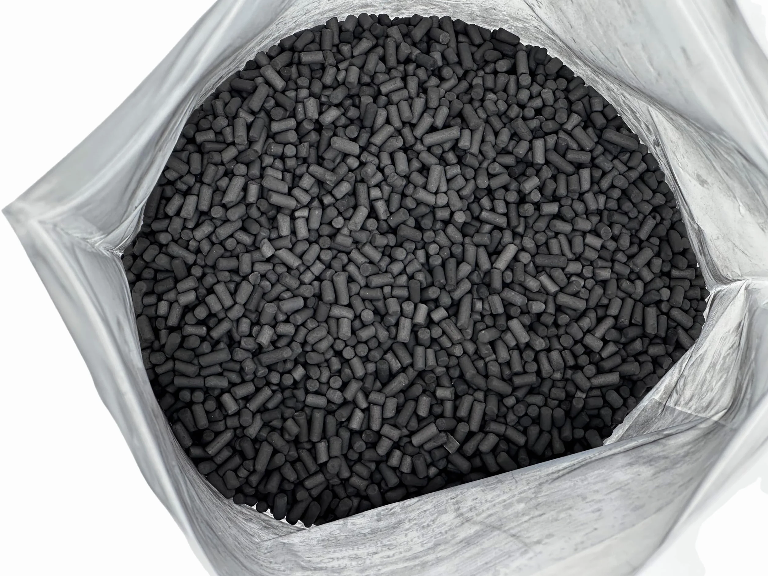 Pelletki z węgla aktywnego 4mm pakowane w różnych jednostkach Ekskluzywna produkcja i dostawa od lidera rynku w dziedzinie produktów z węgla aktywnego na całym świecie