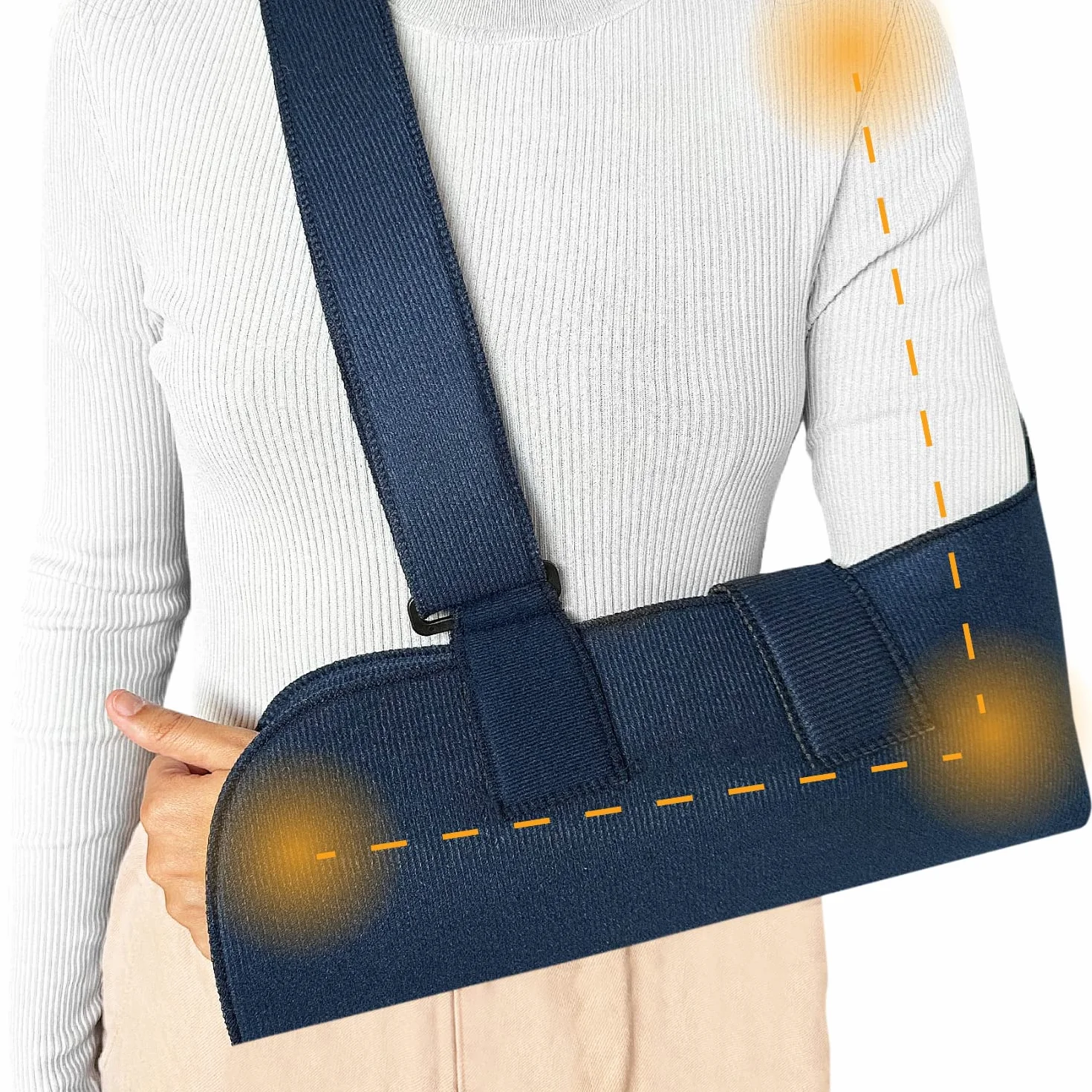OrtoPrime Ortopedyczny pasek na ramię - Infless Ortopedic Ortopedic Arm - Orthrough Left Arm - Immobilizer ramię i ramię - Lewy łokieć Dx - Orteza prawego ramienia, lewe ramię, lewe ramię i kobiety,