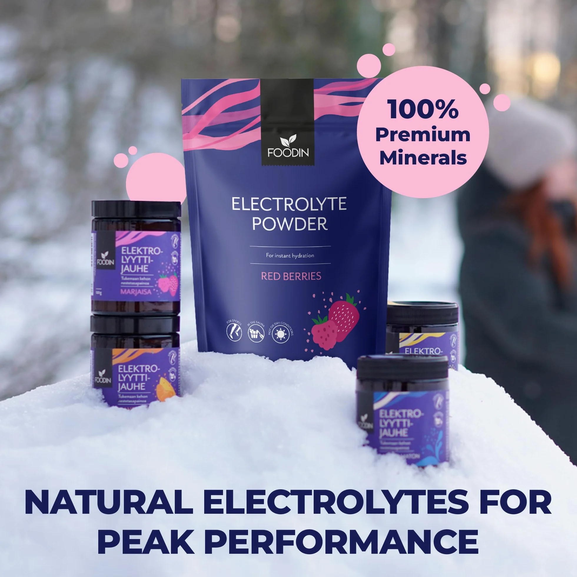 Electrolyte Powder, red Berries Flavour 240 g, bez cukru, a mimo to izotoniczny